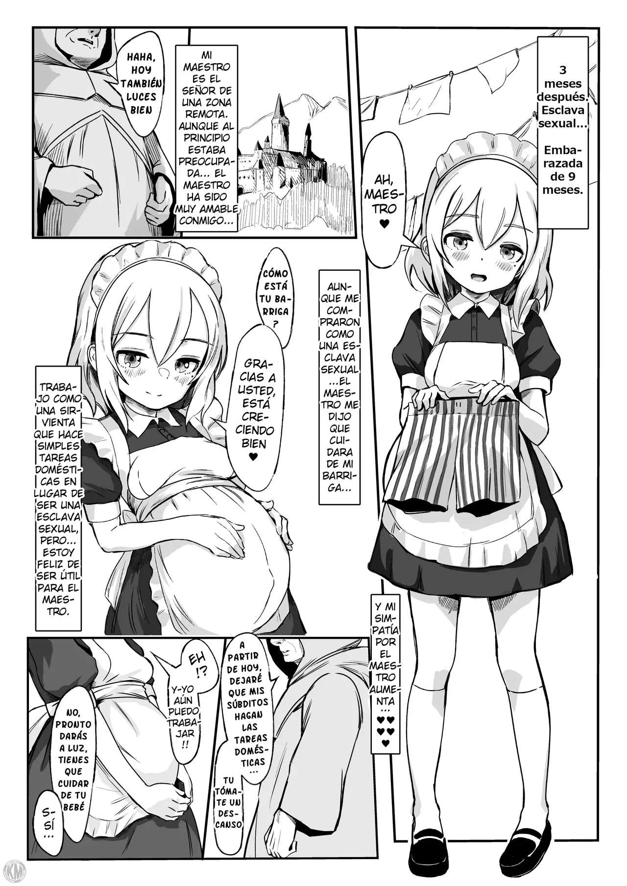 [Furueru Mountain (furueru)] Hirowareta Botebara Onnanoko to Sex no Choppiri Hageshii Goshujin-sama｜Un Poco de Sexo Intenso Entre una Chica Embarazada Comprada y su Amo [Español] [KnightsMighty] imagen número 4