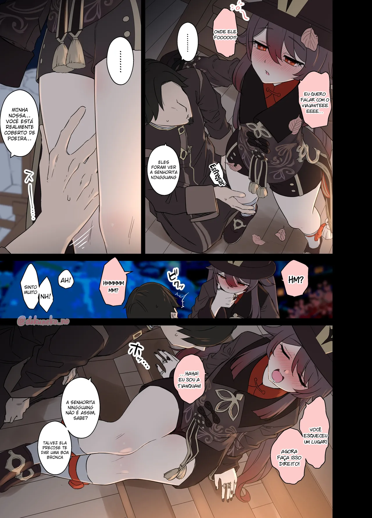 [Dokuneko Noil] Kurumi ni Warui Koto o suru no Hanashi (Zenpen) | Uma história sobre coisas ruins acontecendo com Hu tao (Parte 1) [Portuguese-BR] [Legoshi] 图片编号 4