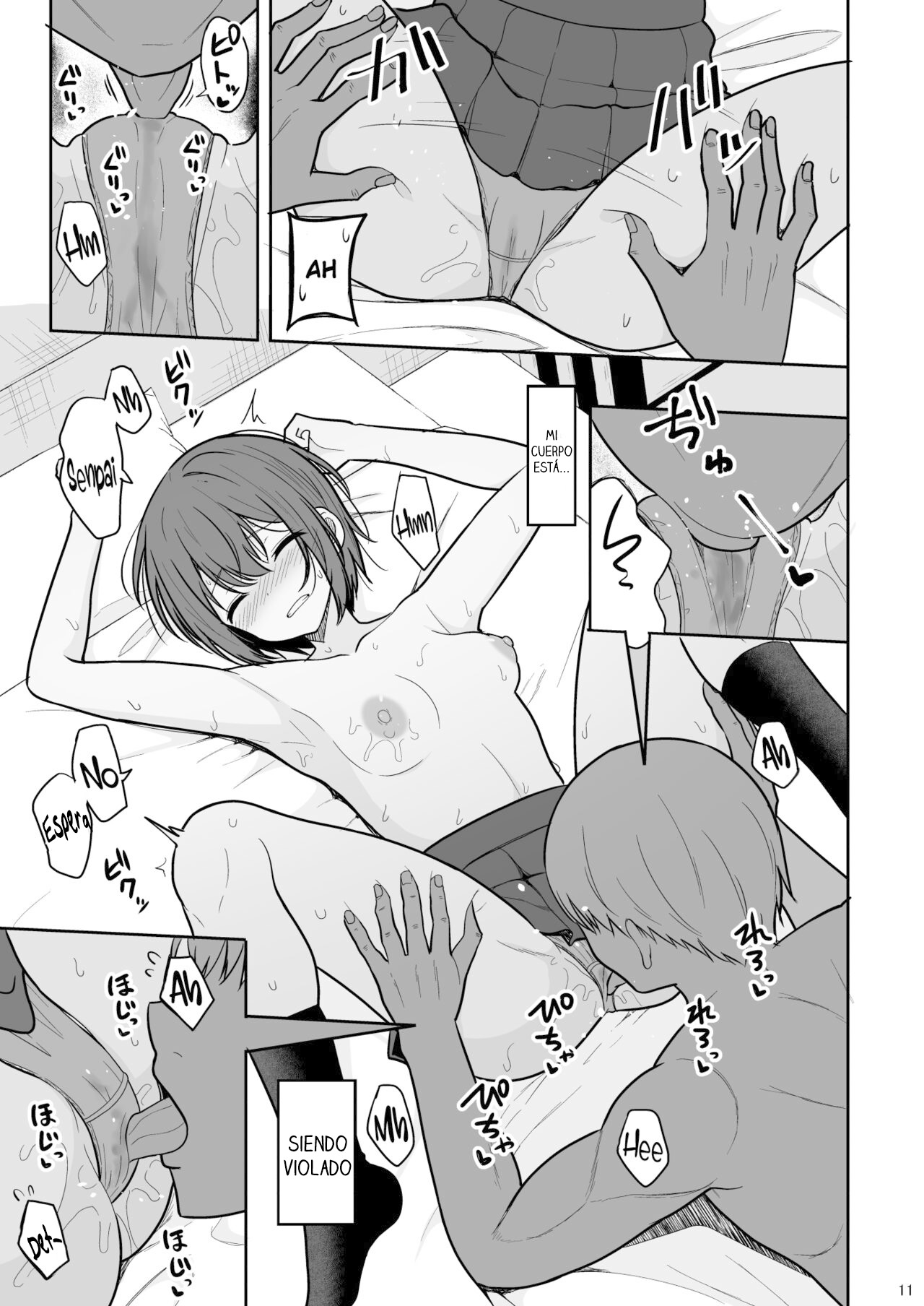 [Nekonokone (Takeyuu)] Boyish na Kanojo o Ecchi na Mesu ni Suru made - Hasta que mi novia tomboy se vuelva una chica pervertida [Español] [Traducciones necesarias] [Digital] image number 10