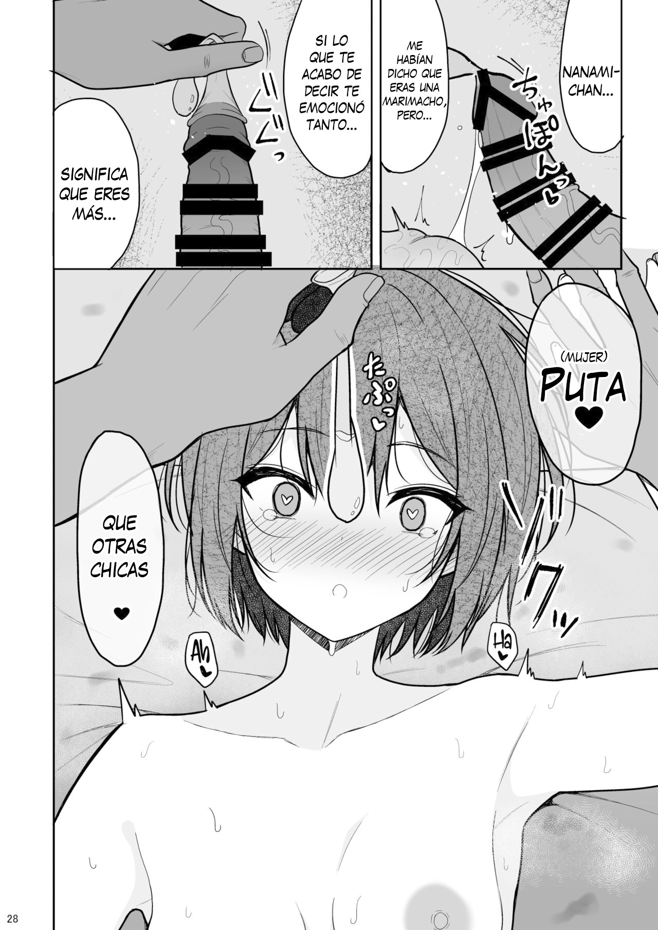 [Nekonokone (Takeyuu)] Boyish na Kanojo o Ecchi na Mesu ni Suru made - Hasta que mi novia tomboy se vuelva una chica pervertida [Español] [Traducciones necesarias] [Digital] image number 27
