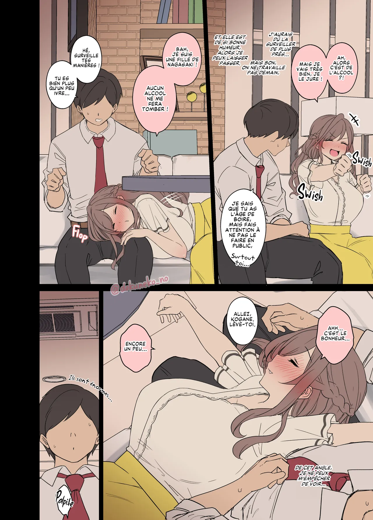 [Dokuneko Noil] Tsukioka Kogane ni Warui Koto o Suru Hanashi (Zenpen) | Tsukioka Kogane Passe une Très Mauvaise Nuit "Partie 1" (THE iDOLM@STER: Shiny Color) [French] [Les Poroïniens]   [Decensored] image number 3