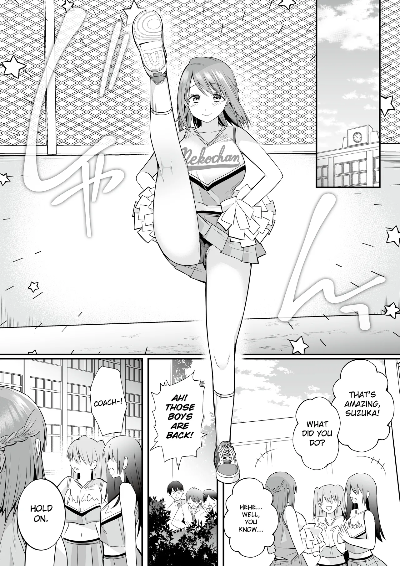 [RefRevo Comic (Mori Guruta)] Houkago Hatsujou Massage ~Ranman Cheer Buin no Kairaku Zetchou~ | Erotic After School Massage ~Cheerleader Reaches the Peak of Pleasure~ [English] image number 53
