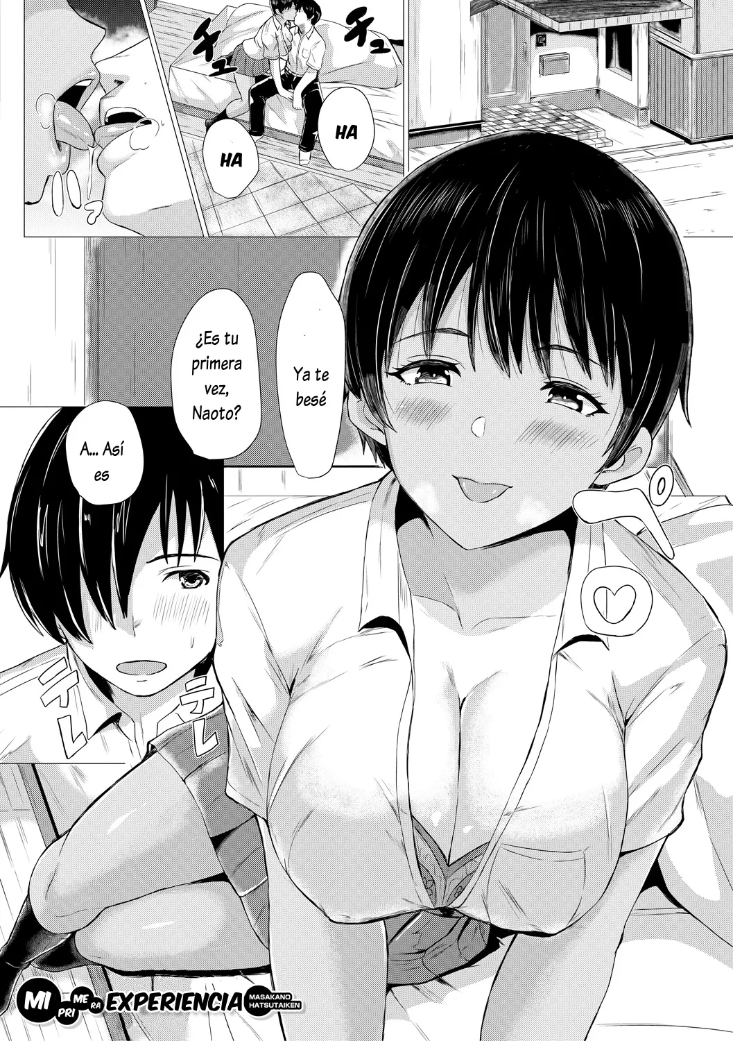 [Pepeta Demio] Masakano Hatsutaike | Mi primera experiencia (Gal Mecha Shigoki) [Spanish] [Lovely Diablesse Scan] [Digital] image number 1