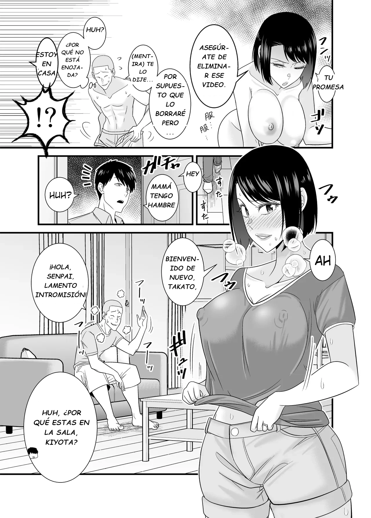 [Yuuki Kagoubutsu (Satou Yu-ki)] Sugu Okoru Ore no Hahaoya ga Mukatsuku DQN Kouhai ni Netorareta｜Mi Enojona Madre fue Arrebatada por mi Irritante Kouhai [Spanish] [Darius] 图片编号 58