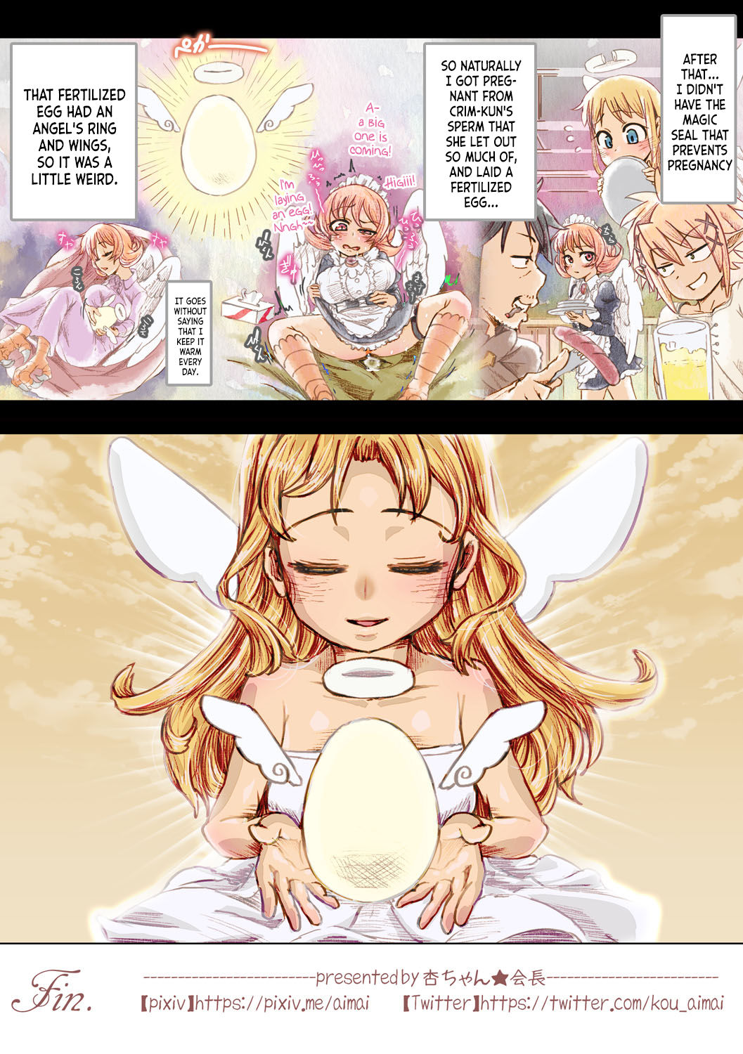 [An-chan Kaichou Potsuri Club] Crim-kun Chotto Ochinchin Kashite yo | Crim-kun, let me borrow your dick for a little (Ishuzoku Reviewers) [English] image number 17