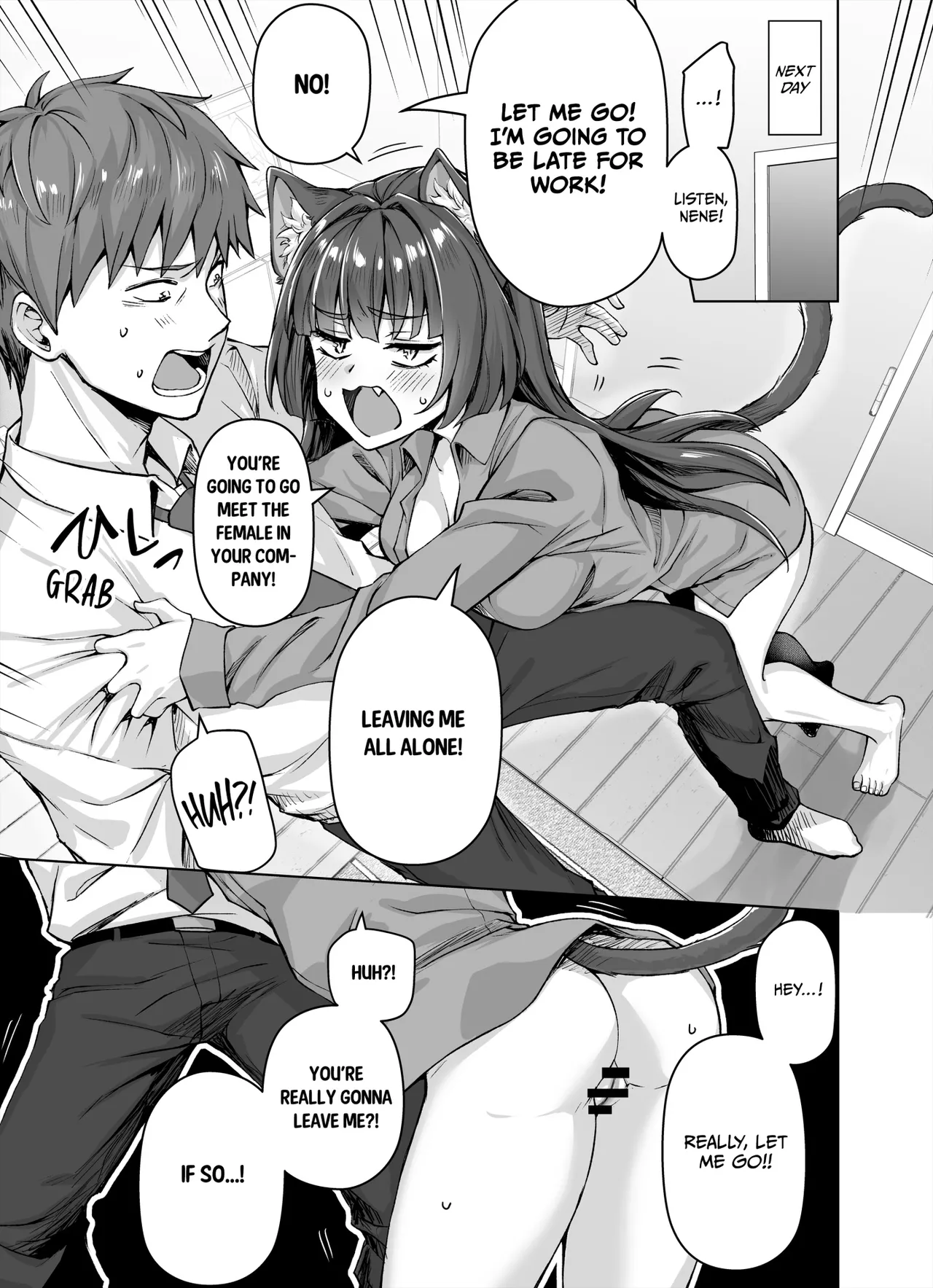 [KOYUKI-ya (Koyuki, Yaki Tomato)] Uchi no Yandere na Kaineko-chan ni Mechakucha ni Shiborarechau Hanashi + Yandere Kai Neko Series | My Obsessive Kitty Squeezes Me Dry [English] image number 57