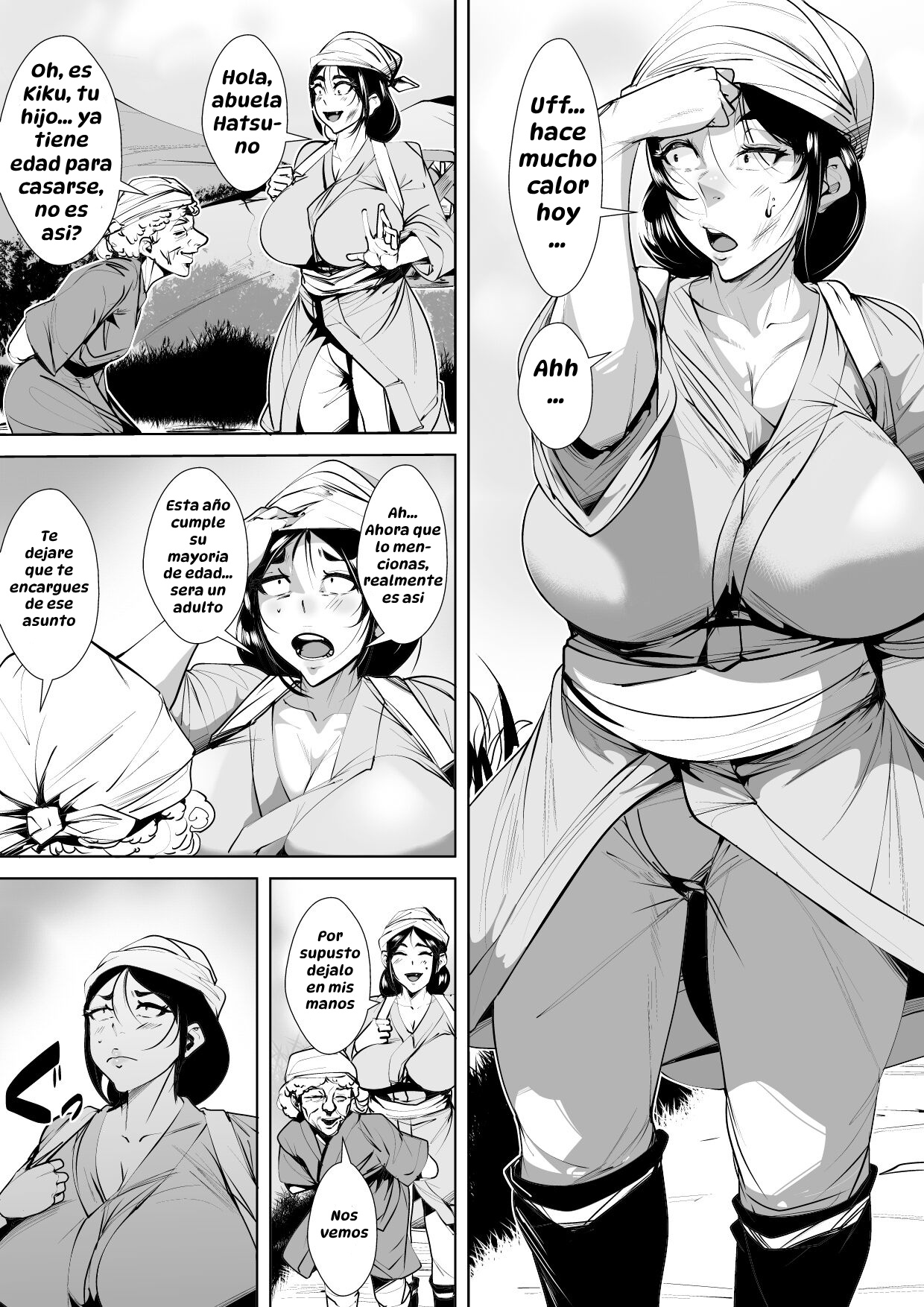 [AKYS Honpo] Mura no Insyuu de Seikyouiku wo一 Syuukan Zissen Suru Kaa-tyan｜La Mamá que Pone en Práctica la Educación Sexual Durante una Semana por una Antigua Costumbre del Pueblo [Spanish] [Hta scan] 이미지 번호 1