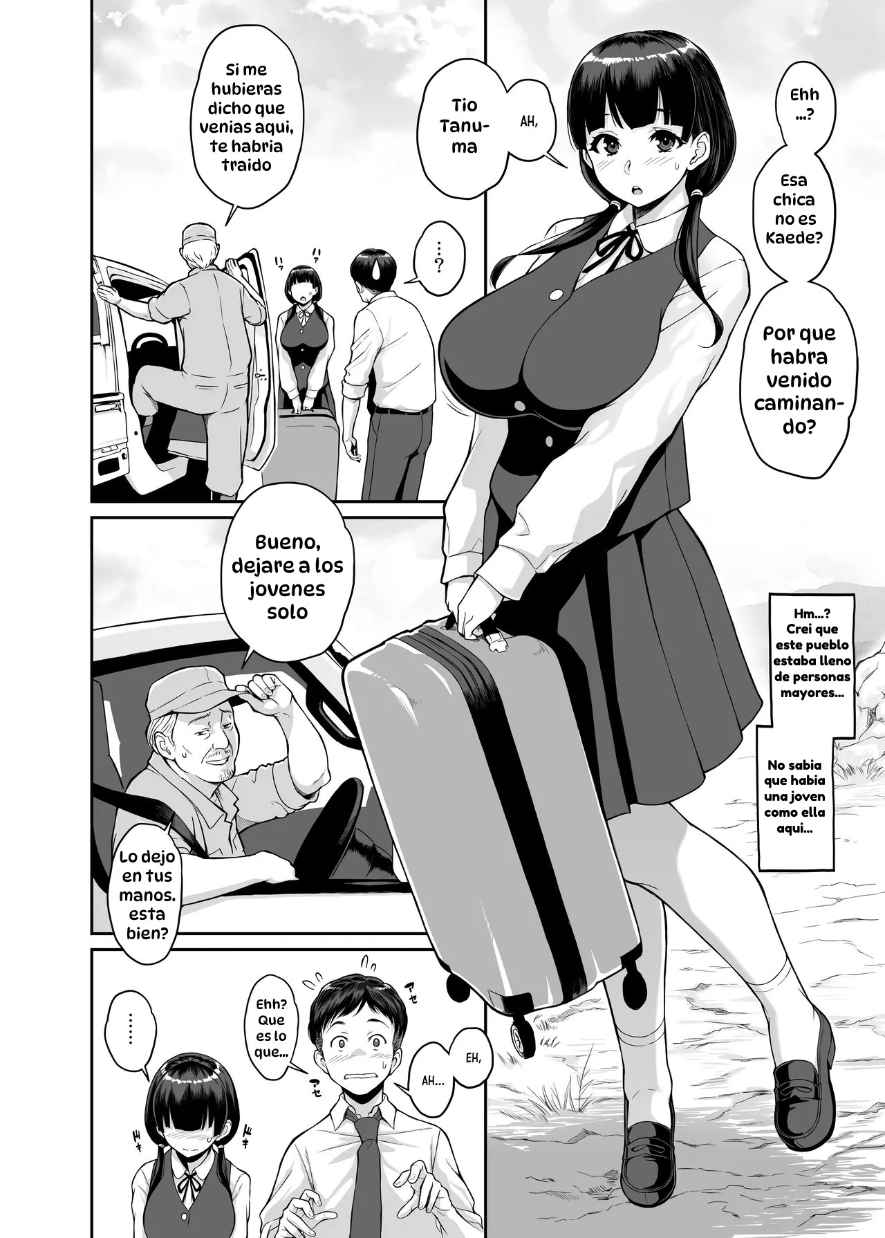 [Butagoya (Kemigawa)] Inaka Seikatsu Kozukuri Ganbou JK Tsuki Bukken ｜Mi Vida en una Aldea Rural con una Joven de Preparatoria que Desea Tener Hijos [Spanish] [Hta scan] [Digital] image number 3