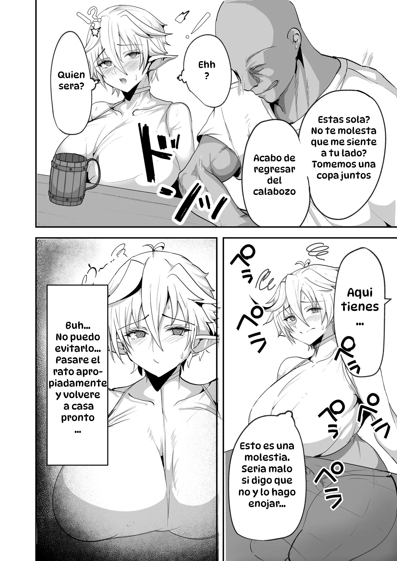 [Drill Sakiika (Namaman)] Dekapai Elf ga Ayatsurarete NTR Koubi Sareru Hon｜Hipnotizando a una Elfa Voluptuosa y Forzarla a Tener Sexo Infiel [Spanish] [Hta scan] [Digital] image number 8