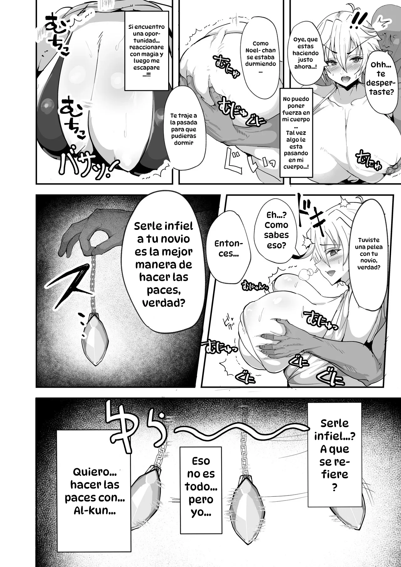 [Drill Sakiika (Namaman)] Dekapai Elf ga Ayatsurarete NTR Koubi Sareru Hon｜Hipnotizando a una Elfa Voluptuosa y Forzarla a Tener Sexo Infiel [Spanish] [Hta scan] [Digital] image number 10