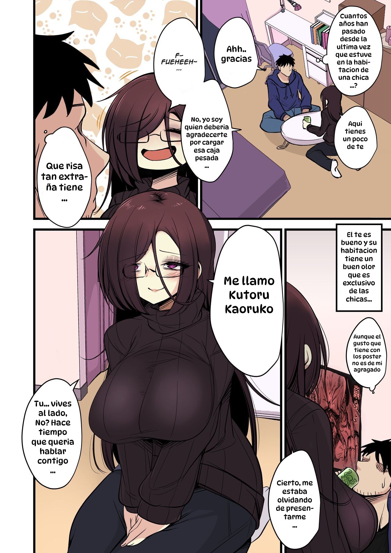 [Akagai (Mine Thrower)] Omome no Bakunyuu InCha Joshi wa Okirai desu ka？｜¿Odias a las Tetonas Tímidas pero Intensas？[Spanish] [Hta scan] [Colorized] [Decensored] 图片编号 5