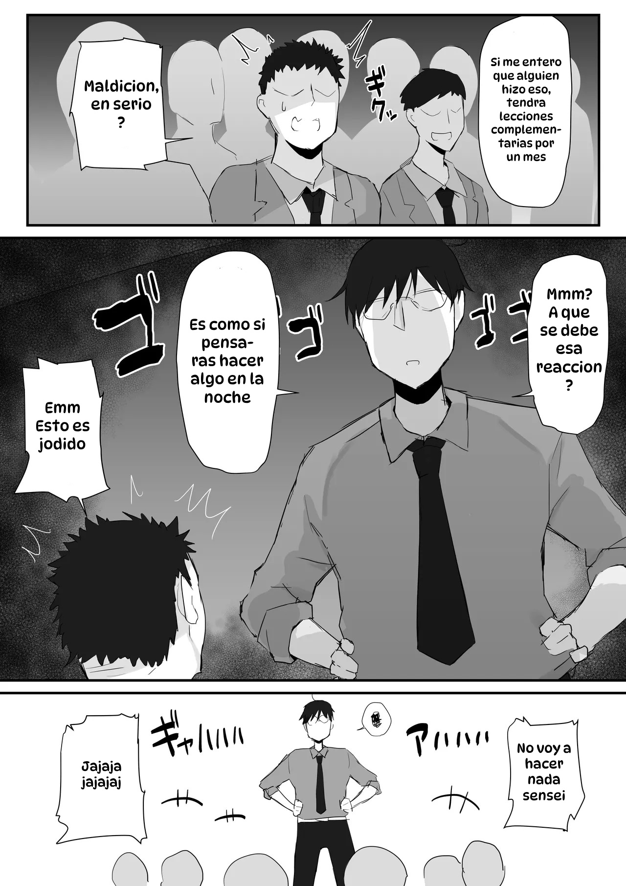 [Mittsuman] Gal JK wa Megane Sensei o Netoritai｜La Gal de Preparatoria Quiere Consolar Al Profesor Engañado [Spanish] [Hta scan] numero di immagine  4
