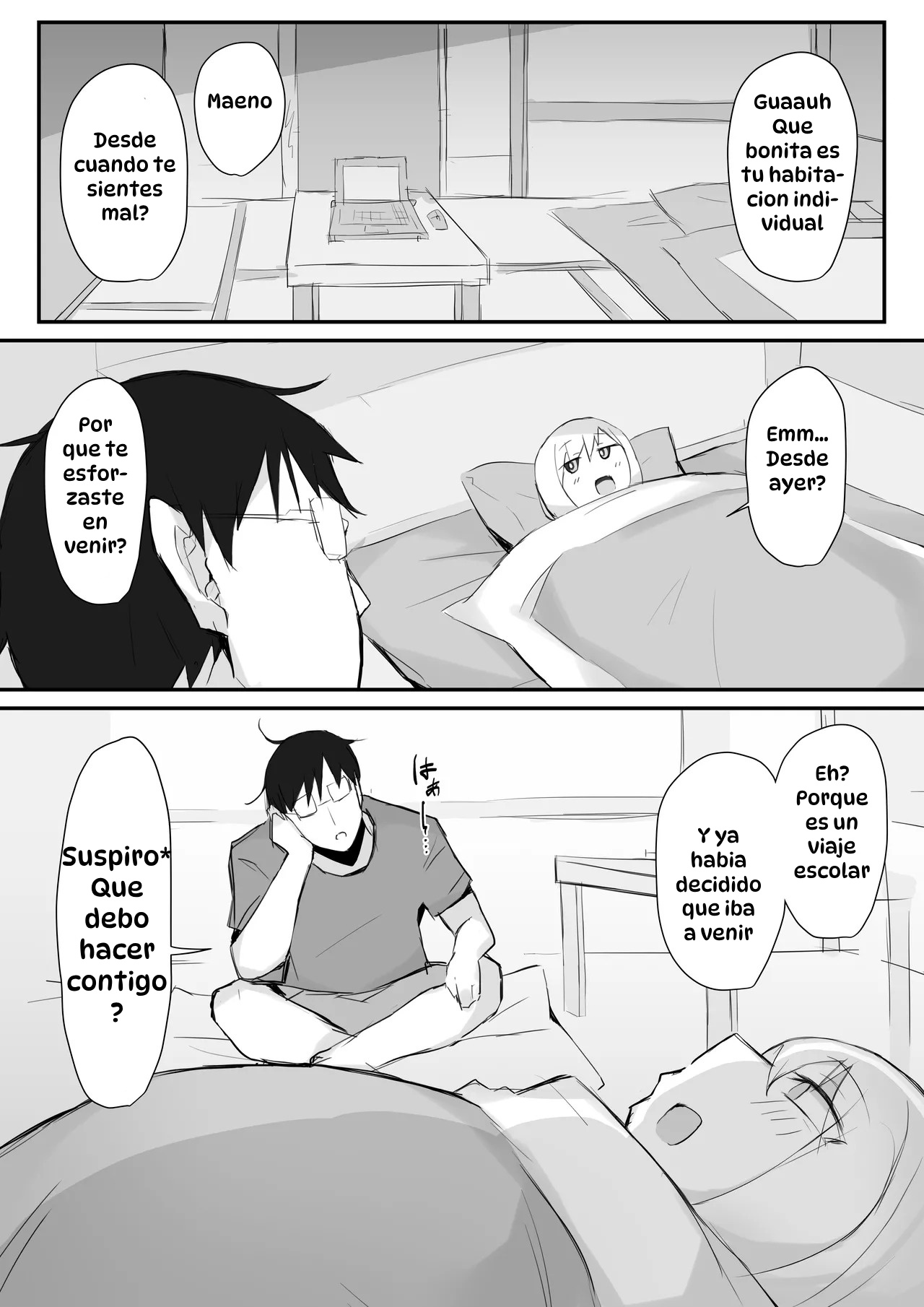 [Mittsuman] Gal JK wa Megane Sensei o Netoritai｜La Gal de Preparatoria Quiere Consolar Al Profesor Engañado [Spanish] [Hta scan] numero di immagine  10