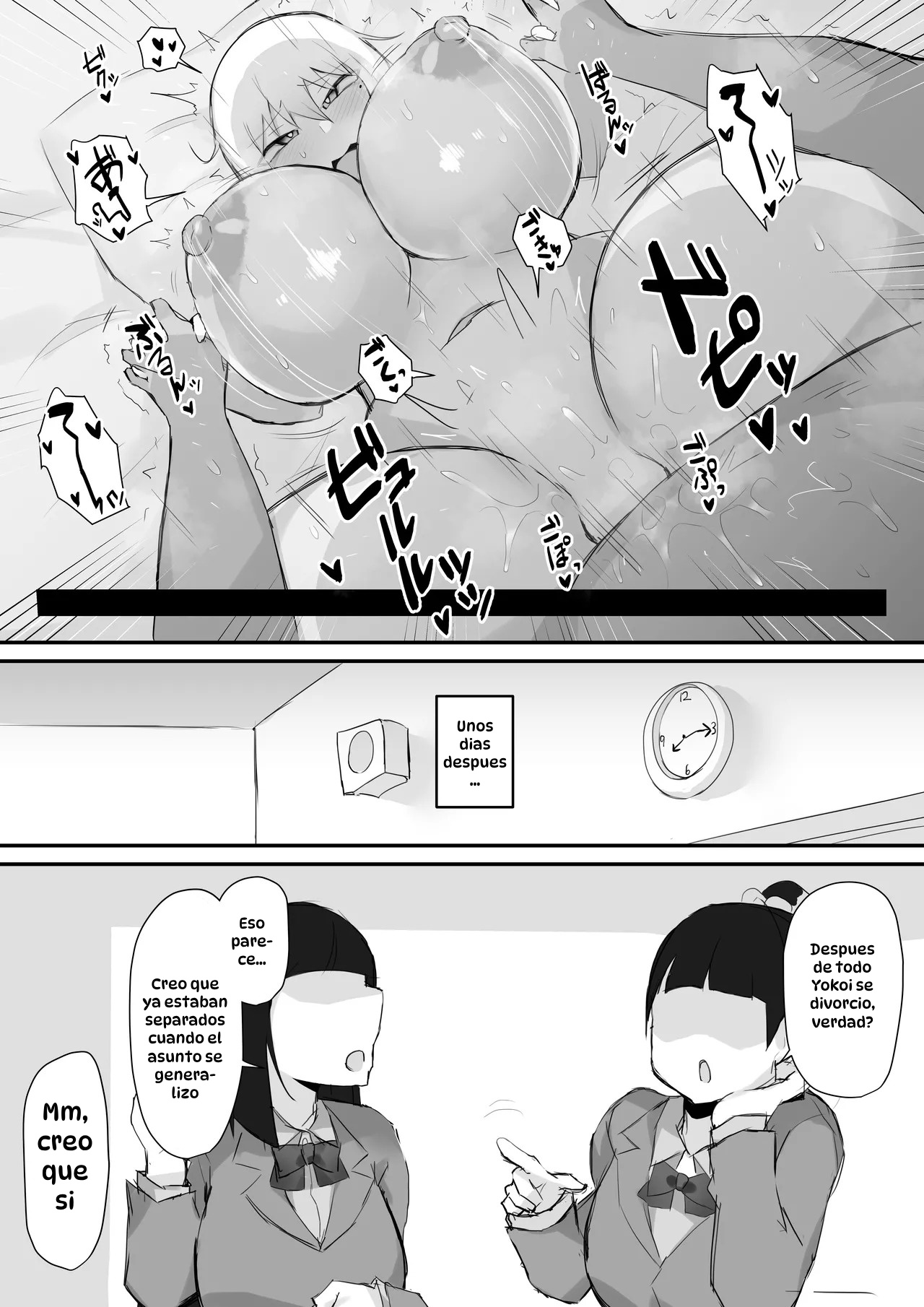 [Mittsuman] Gal JK wa Megane Sensei o Netoritai｜La Gal de Preparatoria Quiere Consolar Al Profesor Engañado [Spanish] [Hta scan] numero di immagine  33