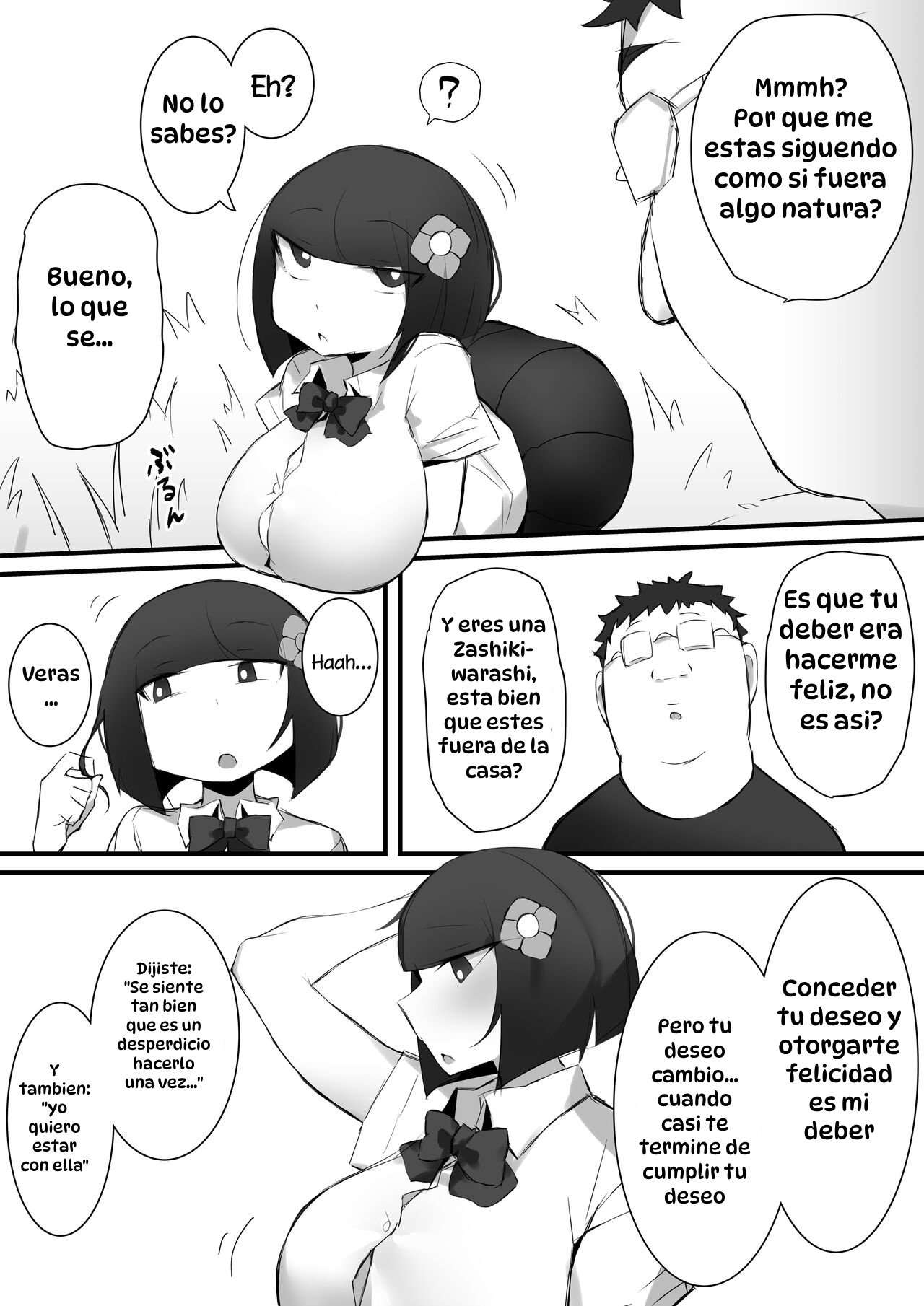 [Mittsuman] Tsukushita gari no Zashikiwarashi｜La Zashikiwarashi que Quiere Entregarse por Completo [Spanish] [Hta scan] 图片编号 34