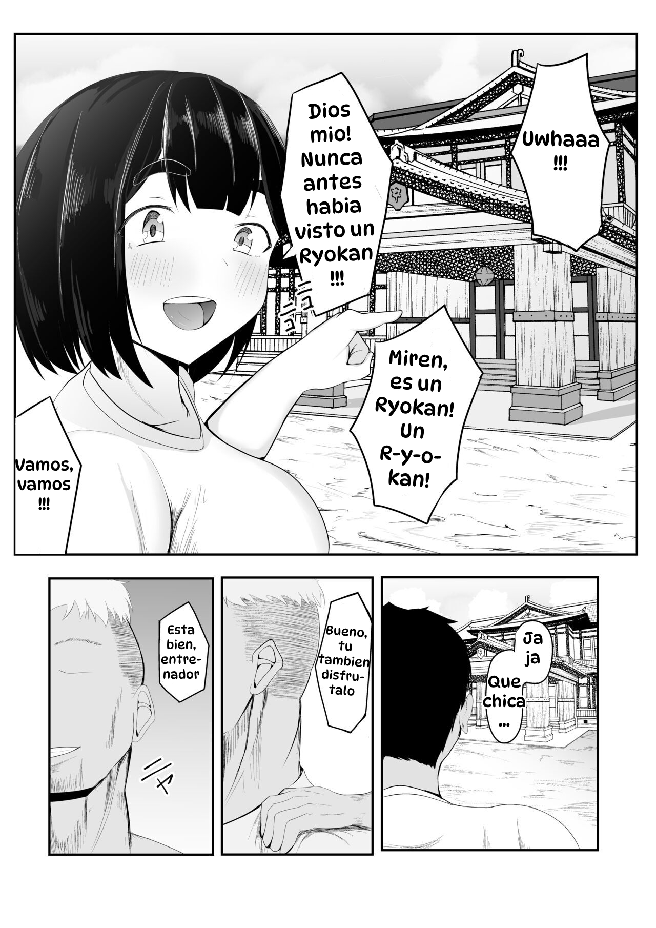 [Ikki Ichiyuu] Seiso Kanojo, Gasshuku nite Kyochin Ochi｜Mi Novia Pura y Recatada Cayó por un Gran Pene en el Campamento de Entrenamiento [Spanish] [Hta scan] 이미지 번호 8