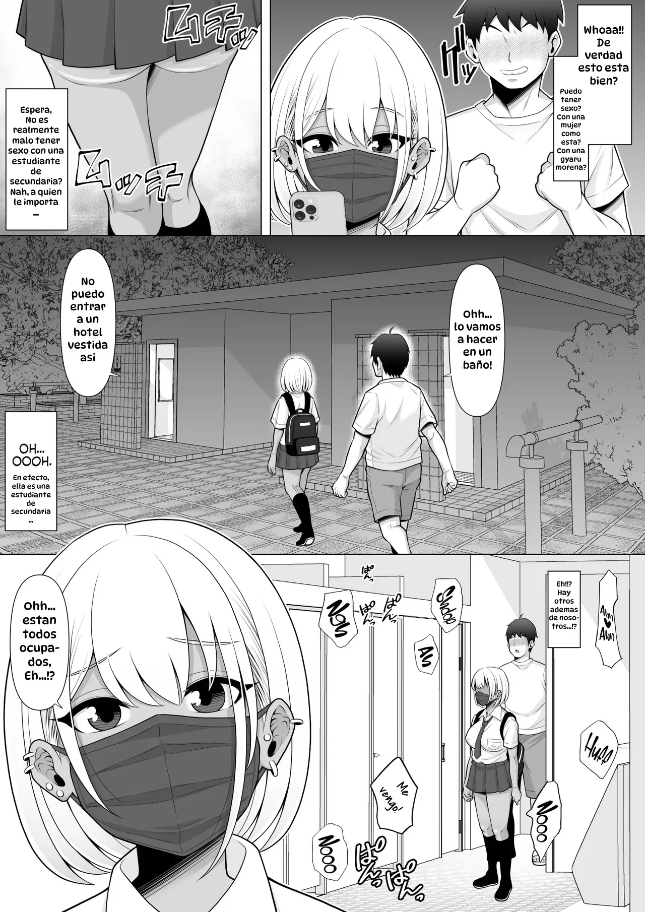 [Pot Detox] Uwasa no Tachinbo Kouen de Kuro Gal JK Katte Nama Nakadashi Shita Hanashi｜Compré a una Bronceada Gal de Preparatoria en el Famoso Parque de Mujeres de Pie y Me Corrí Dentro de Ella sin Condón [Spanish] [Hta scan] изображение № 7