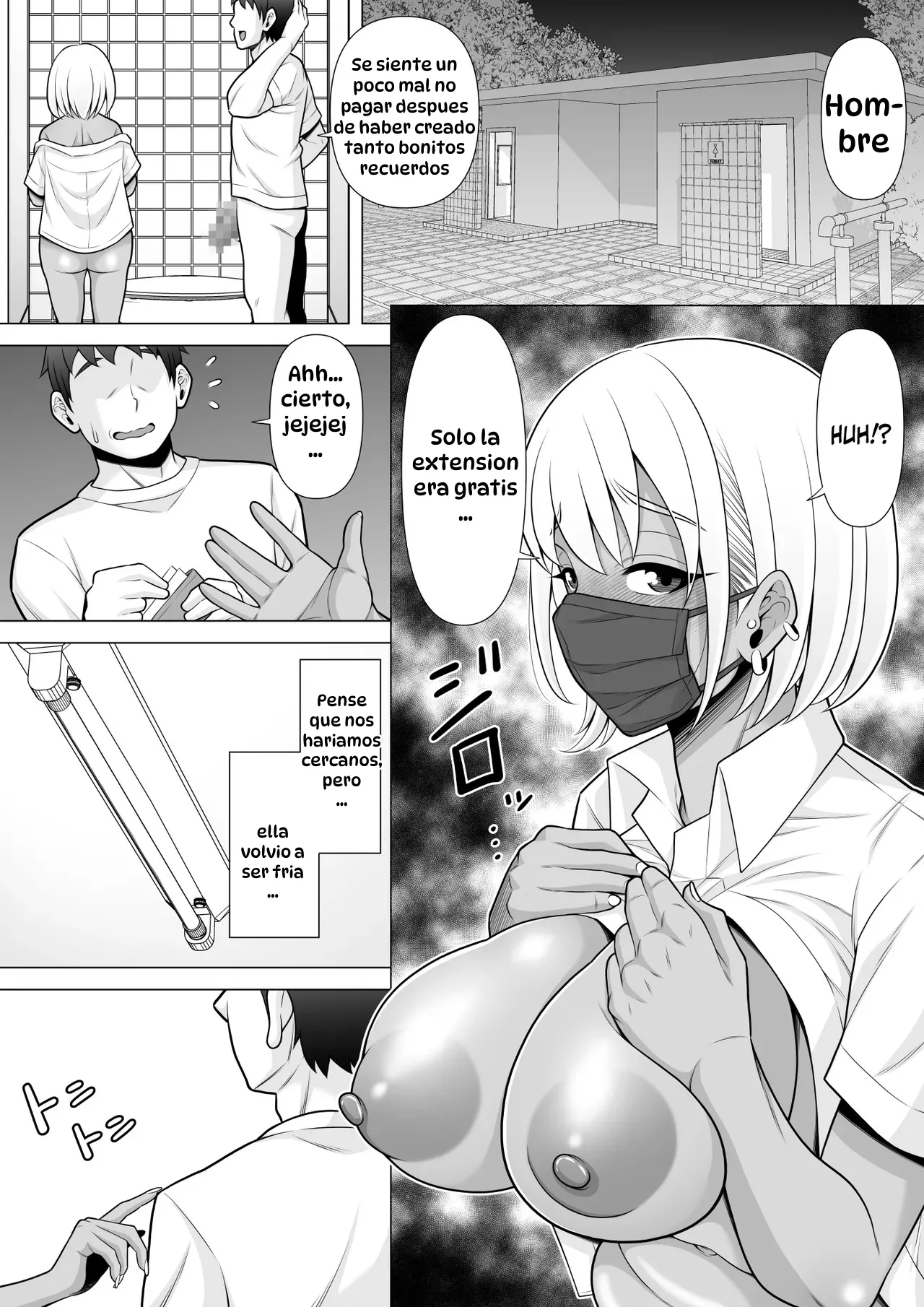 [Pot Detox] Uwasa no Tachinbo Kouen de Kuro Gal JK Katte Nama Nakadashi Shita Hanashi｜Compré a una Bronceada Gal de Preparatoria en el Famoso Parque de Mujeres de Pie y Me Corrí Dentro de Ella sin Condón [Spanish] [Hta scan] изображение № 33