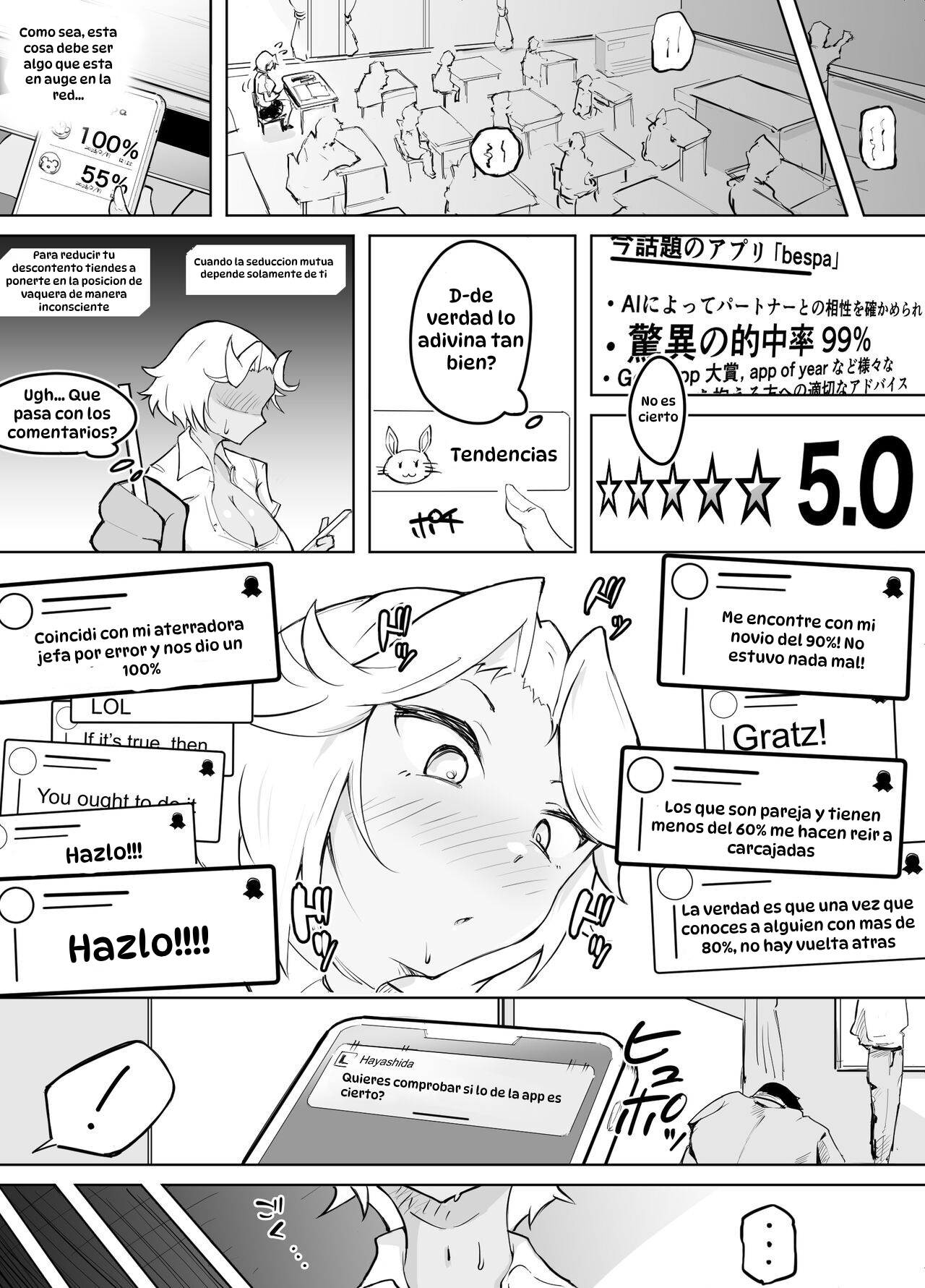 [blue soda] Kare yori Ii Hito ga Aishou Appli de Mitsukatte...｜Encontré a Alguien Mejor que Él en una App de Compatibilidad... [Spanish] [Hta scan] image number 8