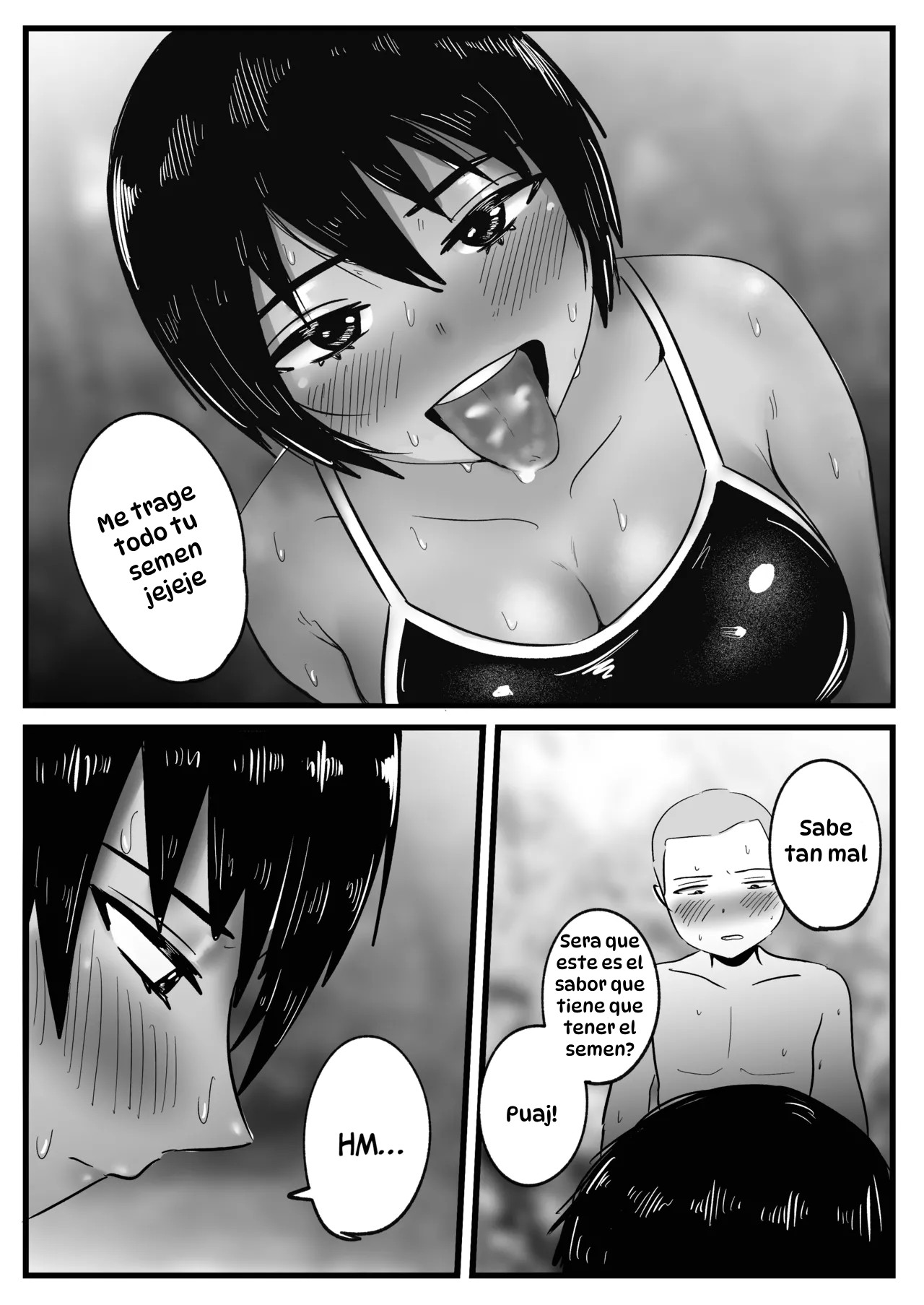 [Yoshi] Boyish na Osananajimi to Taiyou no Shita de Asedaku Sex suru Hanashi｜Sexo Sudoroso Bajo el Sol con Mi Marimacha Amiga de la Infancia [Spanish] [Hta scan] 图片编号 15