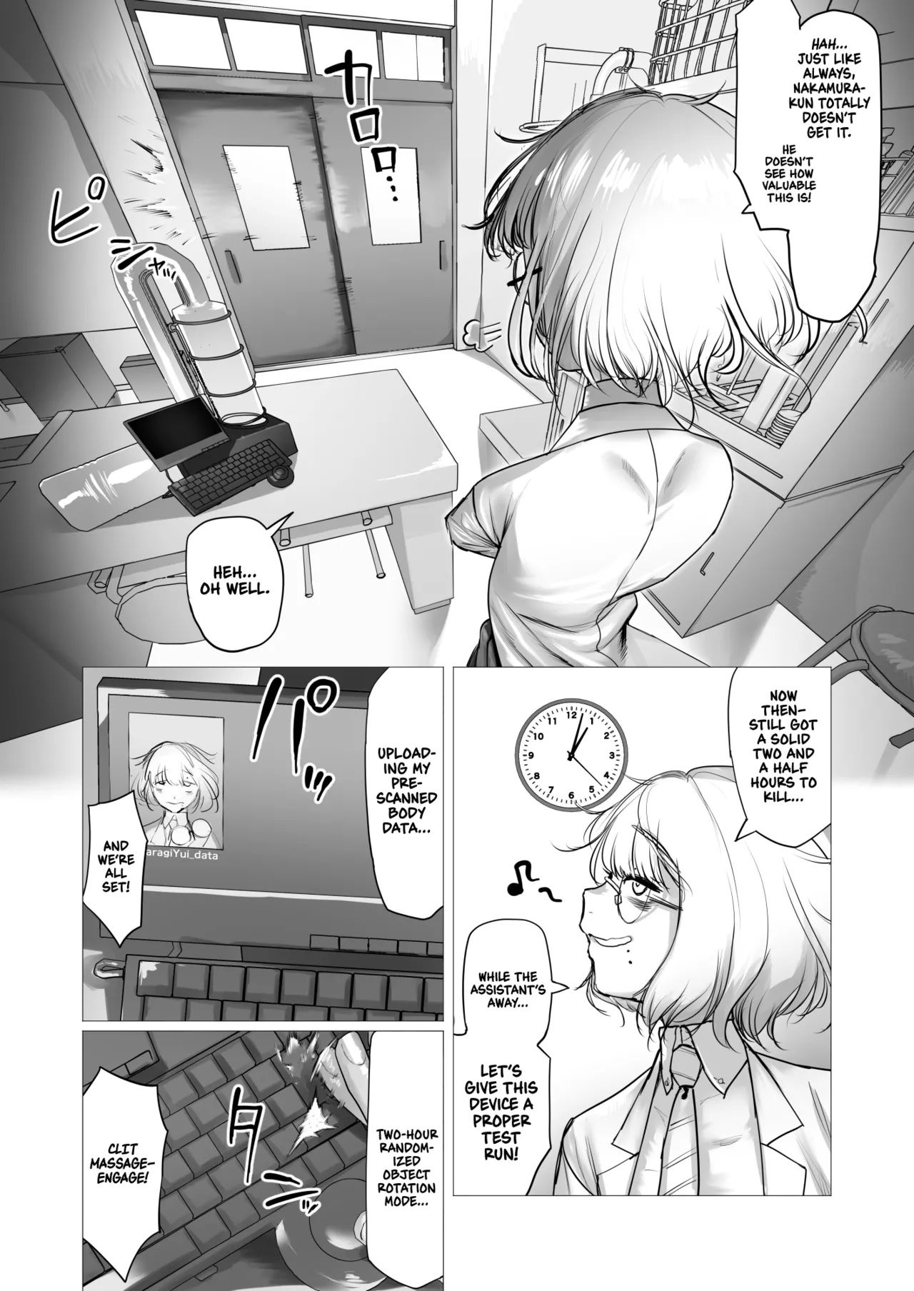 [Keisho o Ryakusuna! (Keishoryaku)] Tensai Kagakusha Kiri Bousou | Runaway Clit of the Genius Scientist [English] [Sonarin迫] image number 6