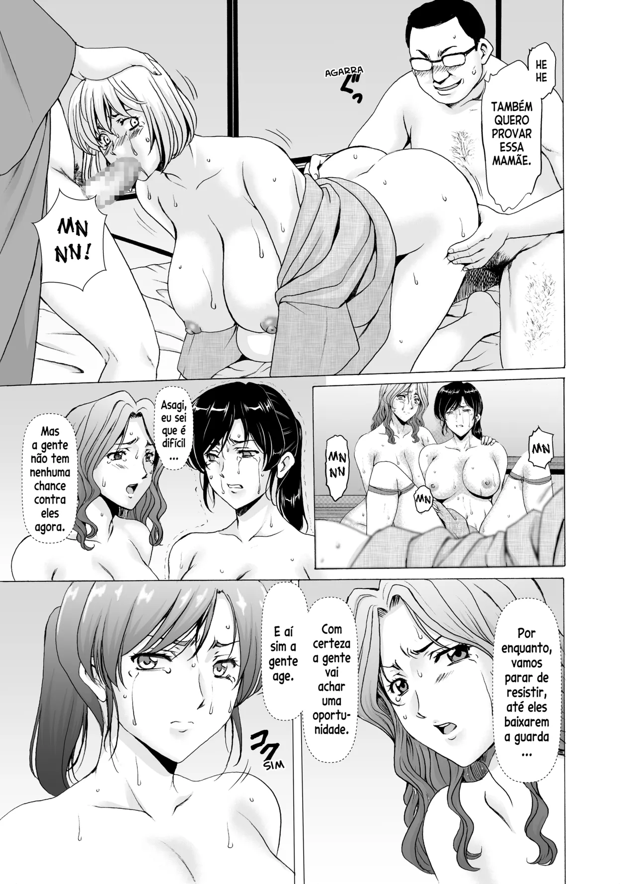 [Hoshino Ryuichi] Hitozuma x 3 Yukemuri Ryoujou - Kanketsuhen [Portuguese] [Digital] image number 19