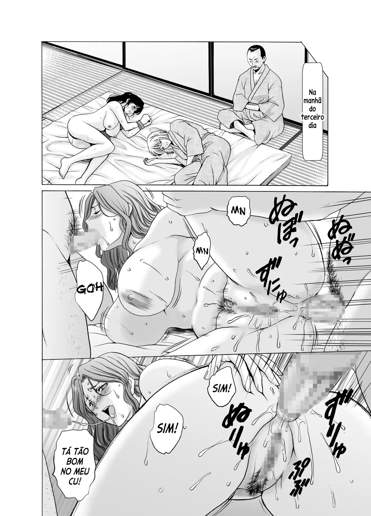 [Hoshino Ryuichi] Hitozuma x 3 Yukemuri Ryoujou - Kanketsuhen [Portuguese] [Digital] image number 52