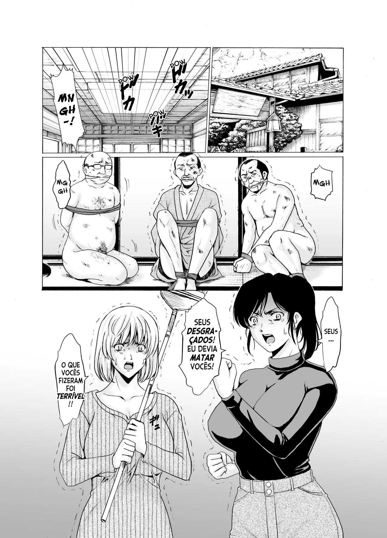 [Hoshino Ryuichi] Hitozuma x 3 Yukemuri Ryoujou - Kanketsuhen [Portuguese] [Digital] image number 57