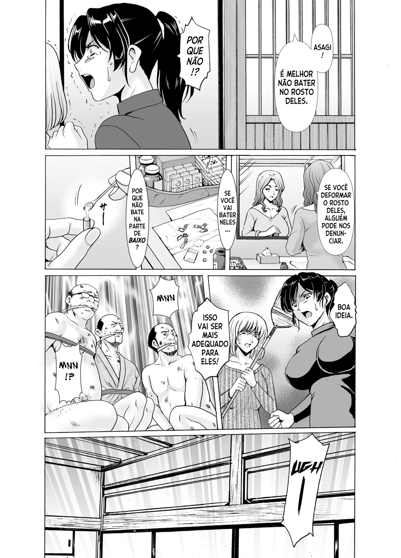 [Hoshino Ryuichi] Hitozuma x 3 Yukemuri Ryoujou - Kanketsuhen [Portuguese] [Digital] image number 58