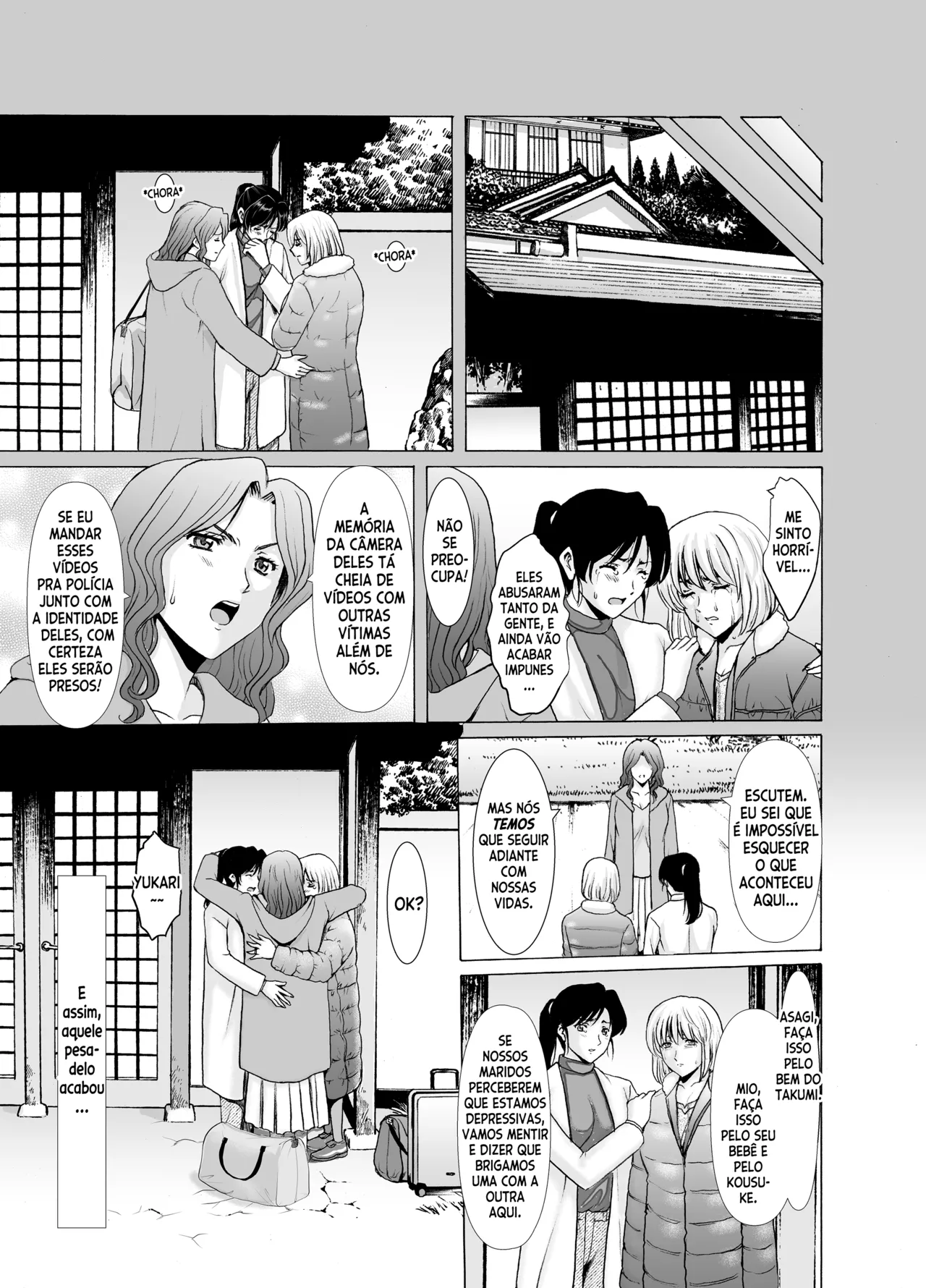 [Hoshino Ryuichi] Hitozuma x 3 Yukemuri Ryoujou - Kanketsuhen [Portuguese] [Digital] image number 59