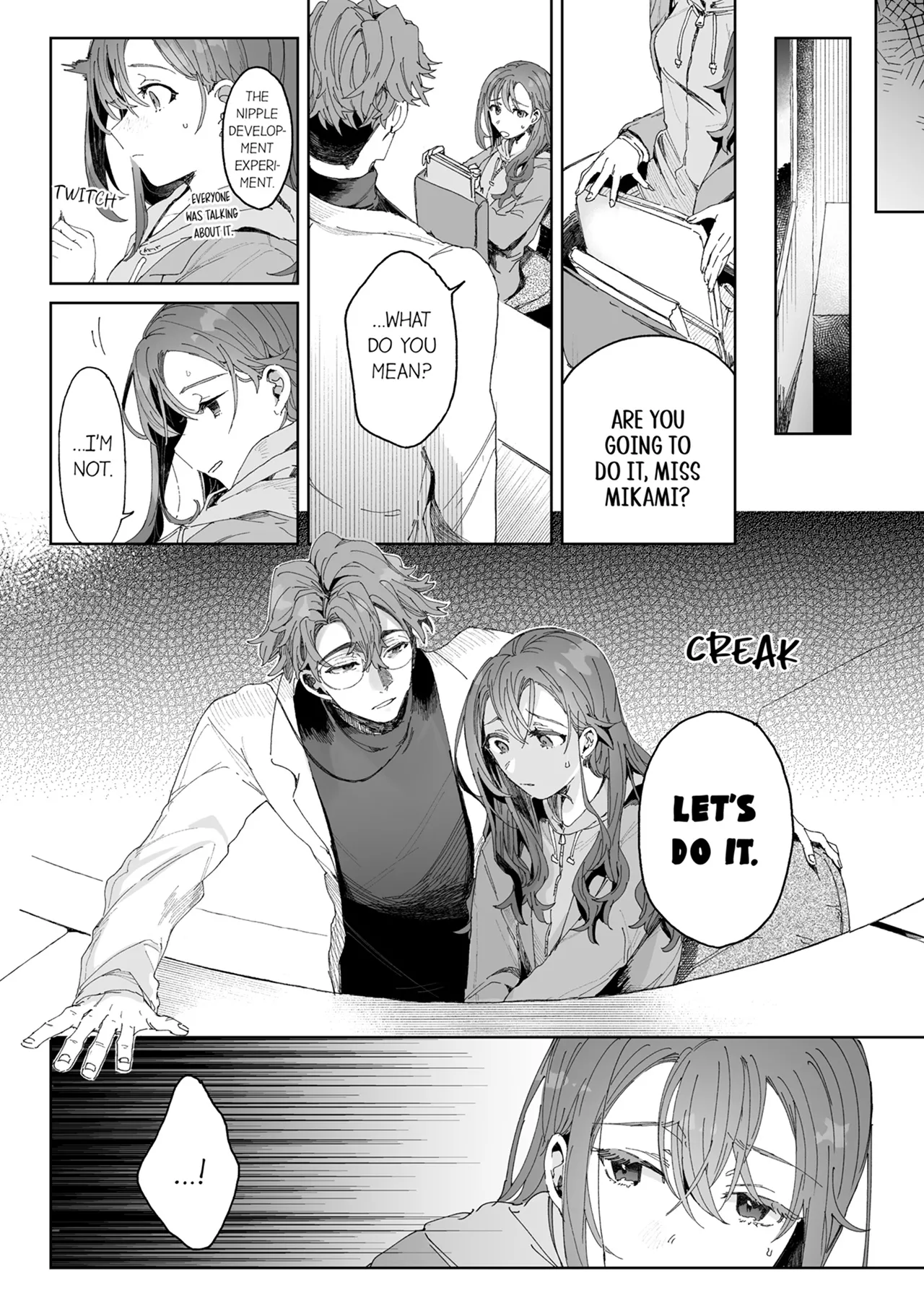 [Otsui Mikage (Otomeshi Mikage)] Kenkyuu Naiyou wa Seikan Kaihatsu!? ~Wata-chan wa Kyouju no H na Jikkendai~ | Researching Sexual Development!? -Wata Becomes Her Professor's Test Subject for Sex- Chapter 1-7 [English] image number 55