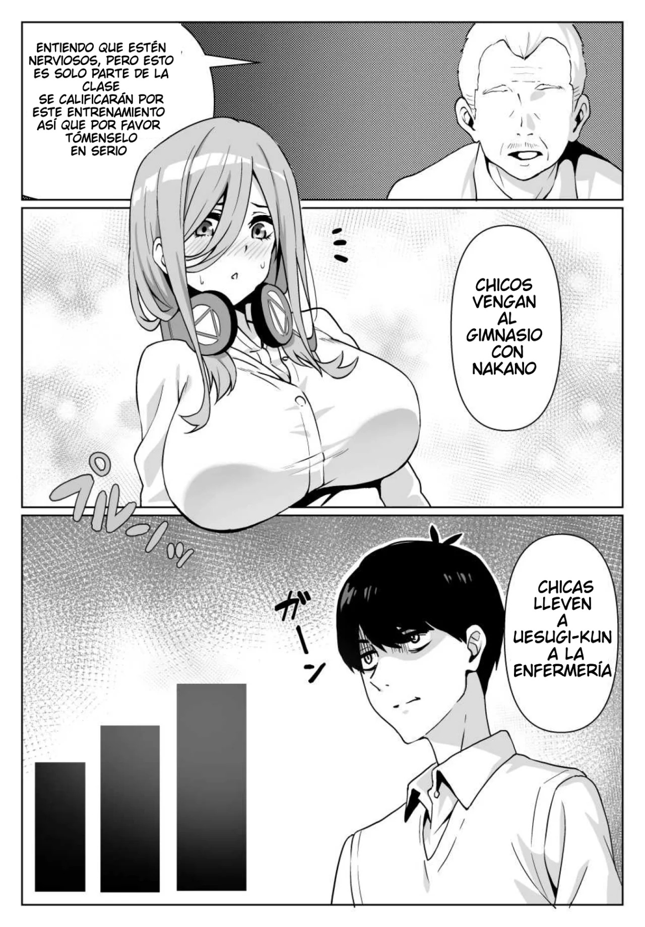 [Chiri Akuta] Miku-san to Sukebe na Jisshuu | Miku-san y el Entrenamiento Lascivo con los Chicos de la Clase (Gotoubun no Hanayome) [Spanish] [Darkss 153] numero di immagine  4