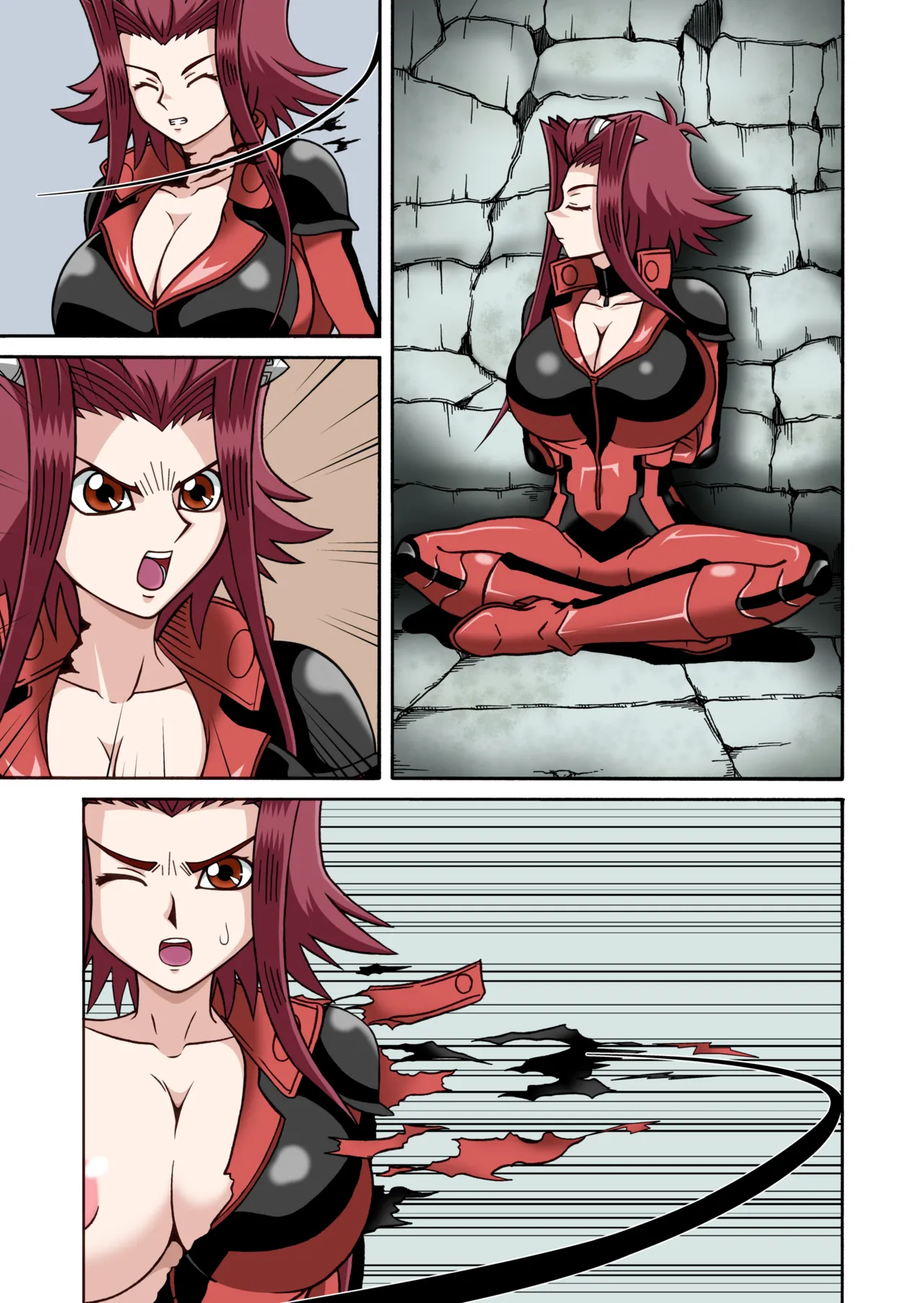 鞭打ちで脱がされる十六夜アキ (Yu-Gi-Oh) 画像番号 5