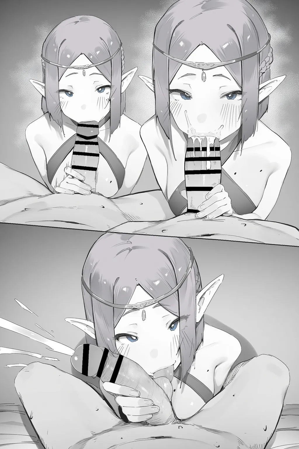 [にぎりうさぎ] エルフのハーロットは自分をコントロールできない [無字] numero di immagine  5