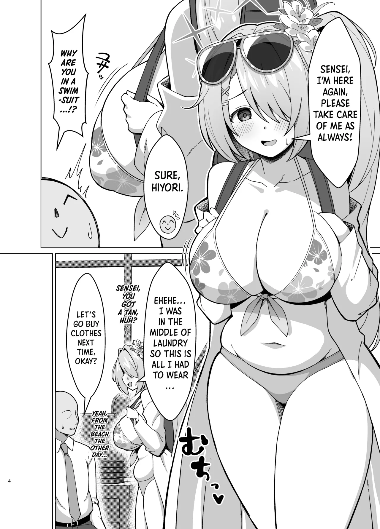 [Nekolovelandou (Nekojima)] Hiyori no Mochi Mochi Onaka o Haramaseru Hon | Hiyori's Soft Pregnant Belly (Blue Archive) [English] [Shiro Translation] [Digital] image number 2