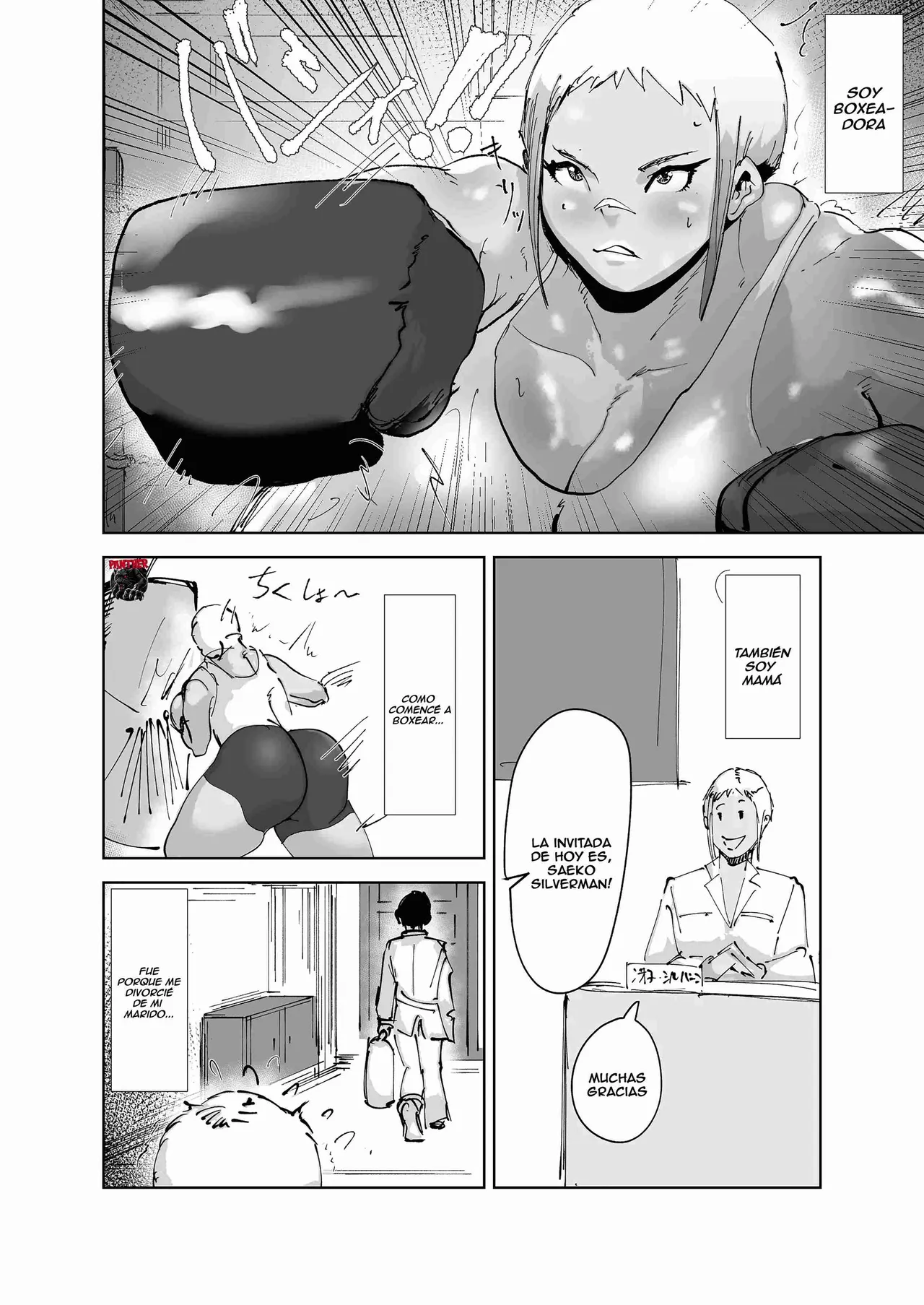 [Hathor] Do-Hentai Boxer Saeko! Yokkyuu Fuman Mama Tare to Ijimerarekko no Tokkun no Hibi | Saeko la boxeadora pervertida entrenando a un chico timido y acosado [Español] [Panther Scan] numero di immagine  5