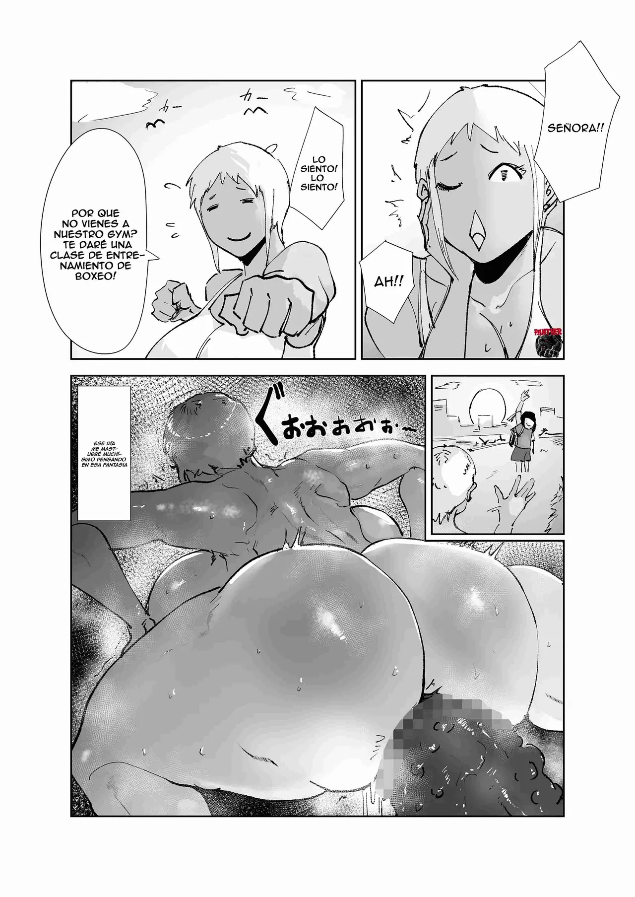 [Hathor] Do-Hentai Boxer Saeko! Yokkyuu Fuman Mama Tare to Ijimerarekko no Tokkun no Hibi | Saeko la boxeadora pervertida entrenando a un chico timido y acosado [Español] [Panther Scan] numero di immagine  15