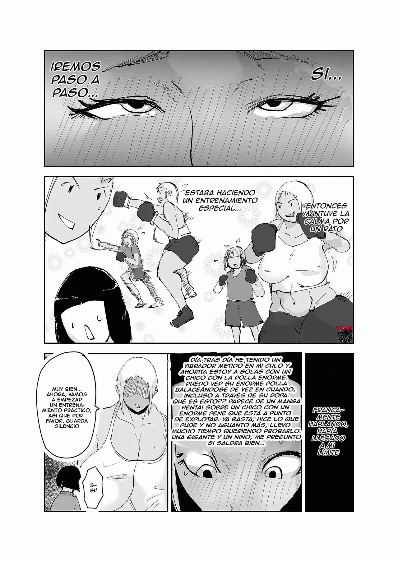 [Hathor] Do-Hentai Boxer Saeko! Yokkyuu Fuman Mama Tare to Ijimerarekko no Tokkun no Hibi | Saeko la boxeadora pervertida entrenando a un chico timido y acosado [Español] [Panther Scan] numero di immagine  22