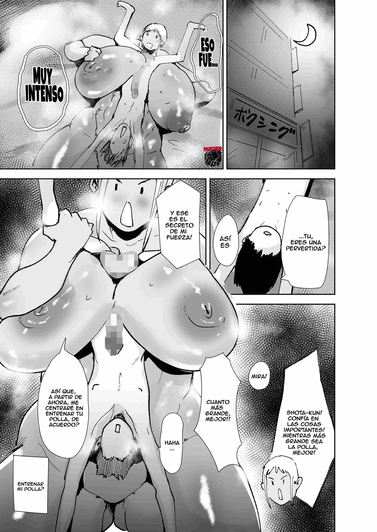 [Hathor] Do-Hentai Boxer Saeko! Yokkyuu Fuman Mama Tare to Ijimerarekko no Tokkun no Hibi | Saeko la boxeadora pervertida entrenando a un chico timido y acosado [Español] [Panther Scan] numero di immagine  30