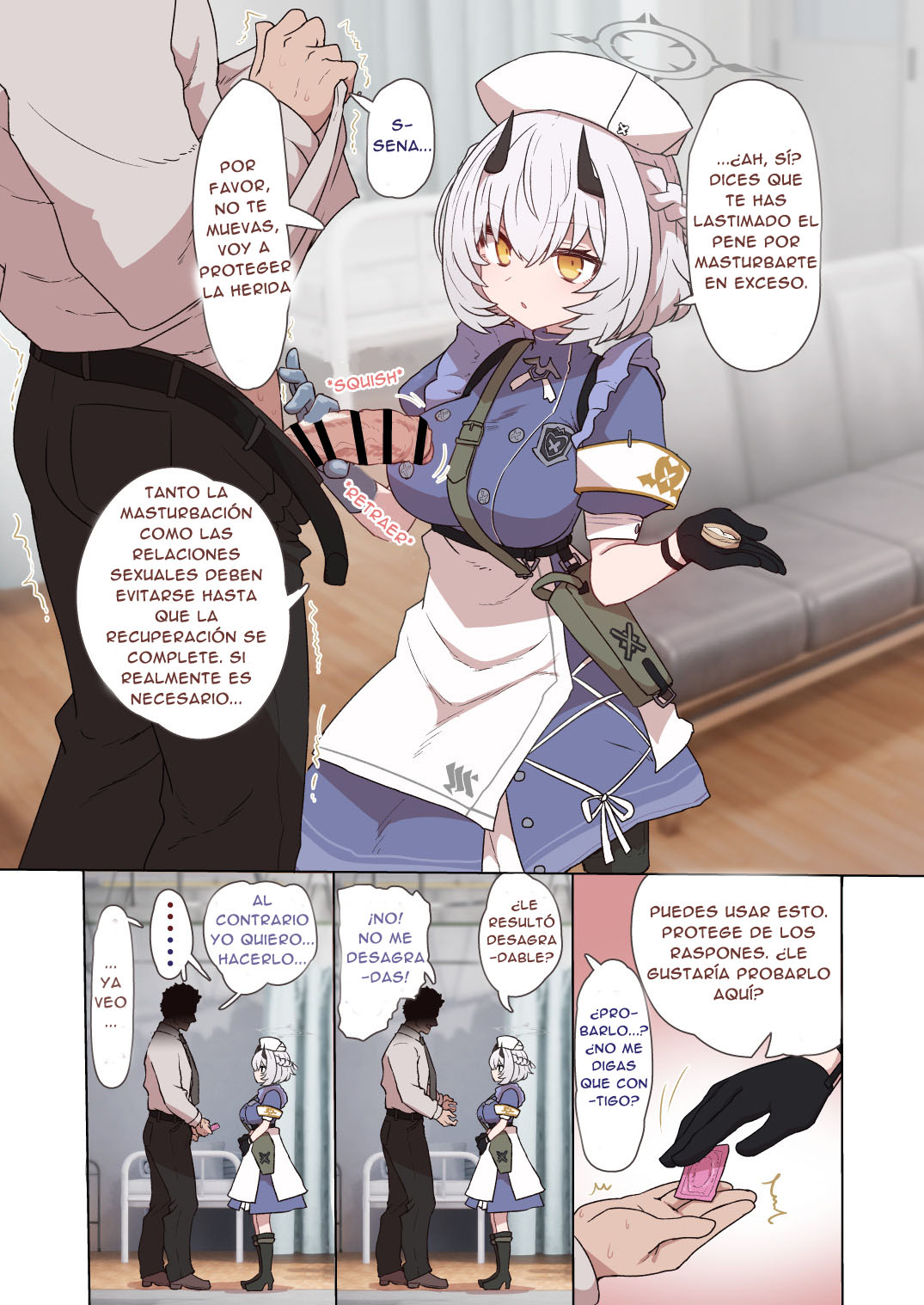 [Toriko Trick (Sumiyao)] Himuro Sena Condom H Jisshuu | PRACTICAS SEXUALES CON CONDON DE SENA HIMURO (Byuru Archive Blue Archive Ecchi Goudou) (Blue Archive) [Spanish] [Digital] numero di immagine  2