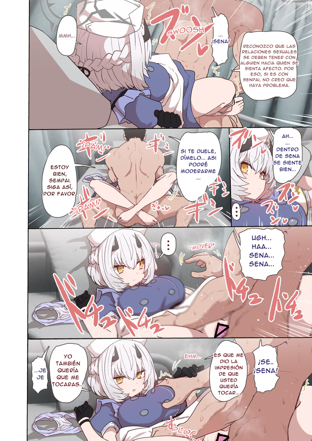 [Toriko Trick (Sumiyao)] Himuro Sena Condom H Jisshuu | PRACTICAS SEXUALES CON CONDON DE SENA HIMURO (Byuru Archive Blue Archive Ecchi Goudou) (Blue Archive) [Spanish] [Digital] numero di immagine  5