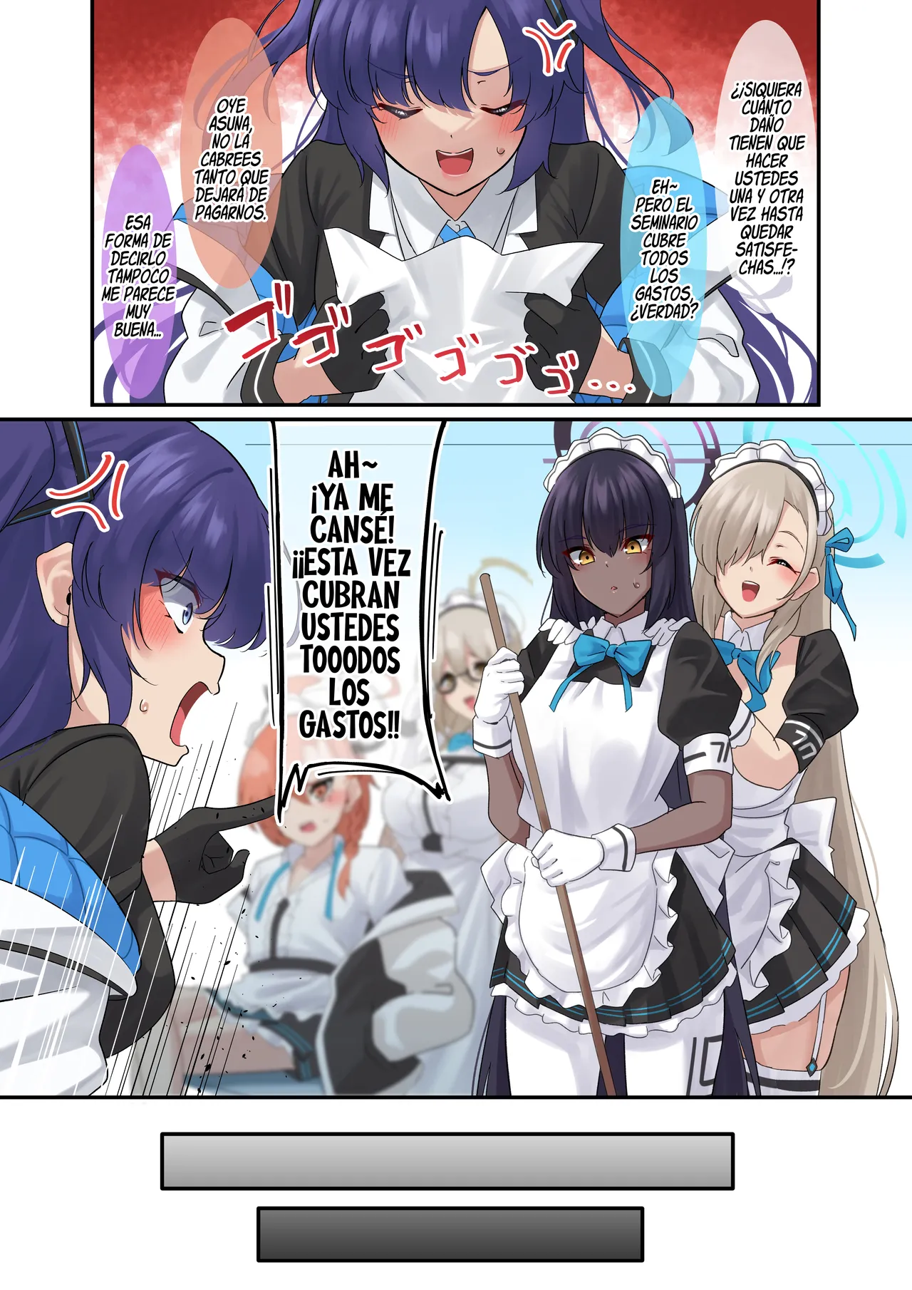 [November. (nanohana)] Ore no Seito no Shirokuro Gal ga Dosukebe Enkou Shiteta Ken (Blue Archive) [Spanish] [Rakuen Translations] 图片编号 1