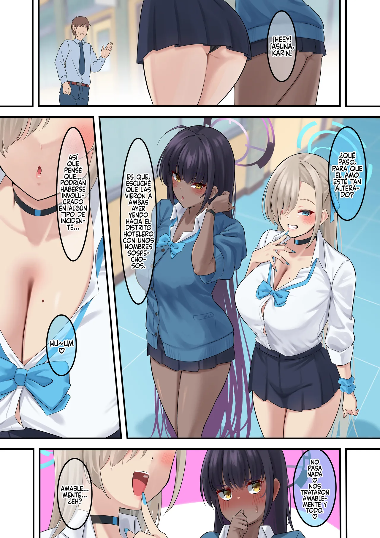 [November. (nanohana)] Ore no Seito no Shirokuro Gal ga Dosukebe Enkou Shiteta Ken (Blue Archive) [Spanish] [Rakuen Translations] 图片编号 27