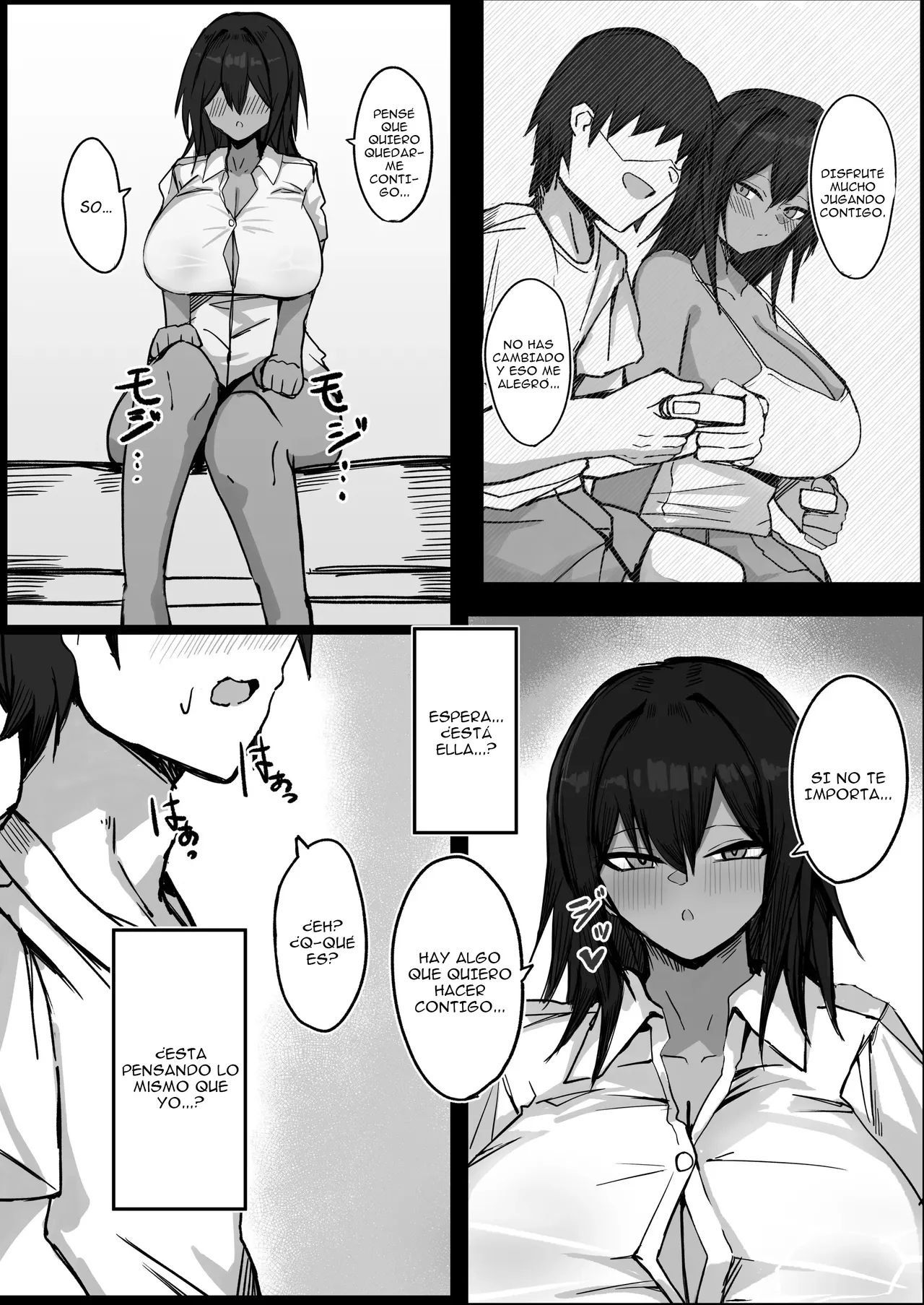 [Aoi Hoshi ni Maiorita Dark Angel] Mukashi Otoko dato Omotteta Kasshoku Bakunyuu Osananajimi to H Suru Hon Zenpen｜Tuve Sexo con Mi Amiga Bronceada y Solía Pensar que Era un Chico (Parte 1) {Spanish} {EbisuTraslade - Winder} 图片编号 18