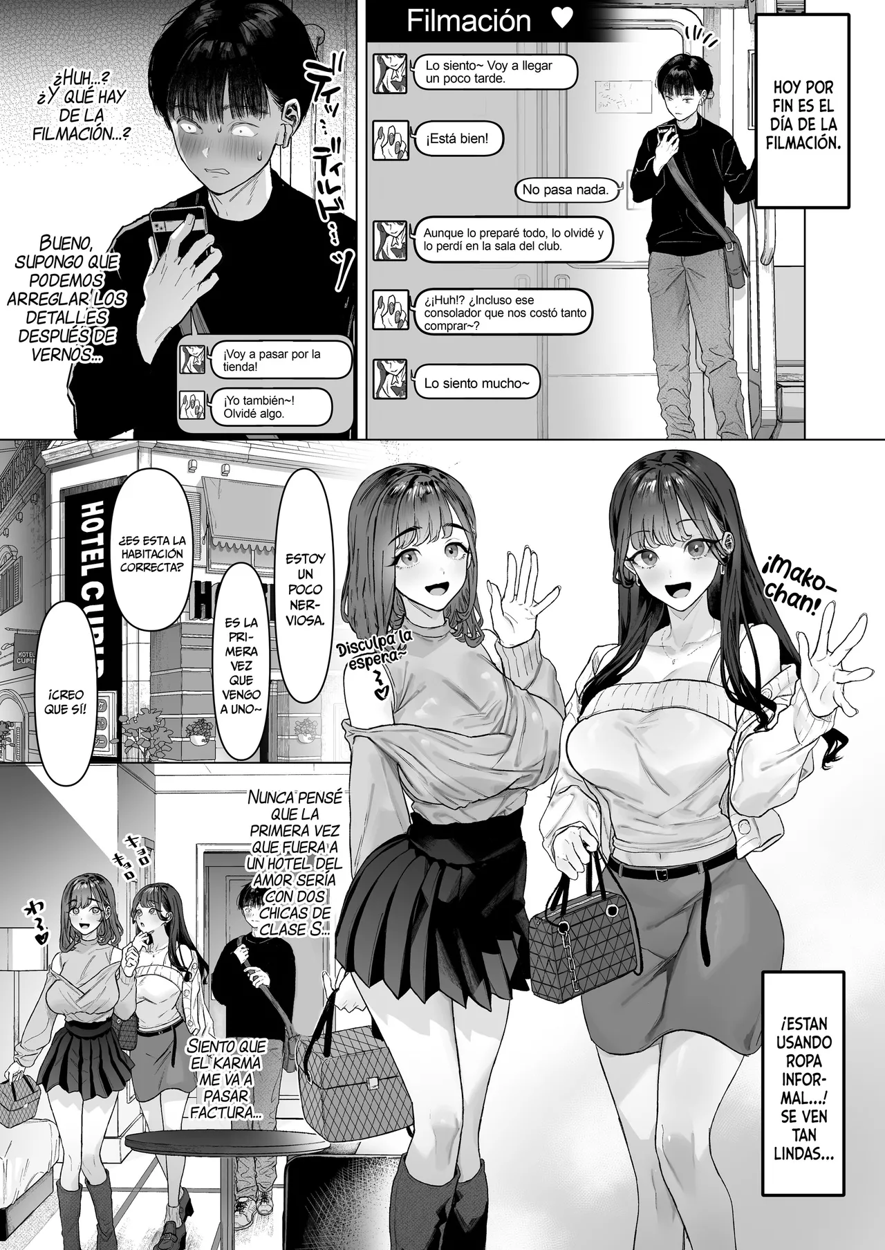[Shiroganean (Ohkami Ryosuke)] S-kyuu Joshi-tachi to Ecchi na Douga o Toru Koto ni Natta Boku [Spanish] [MandaloAsiNoma] 图片编号 32