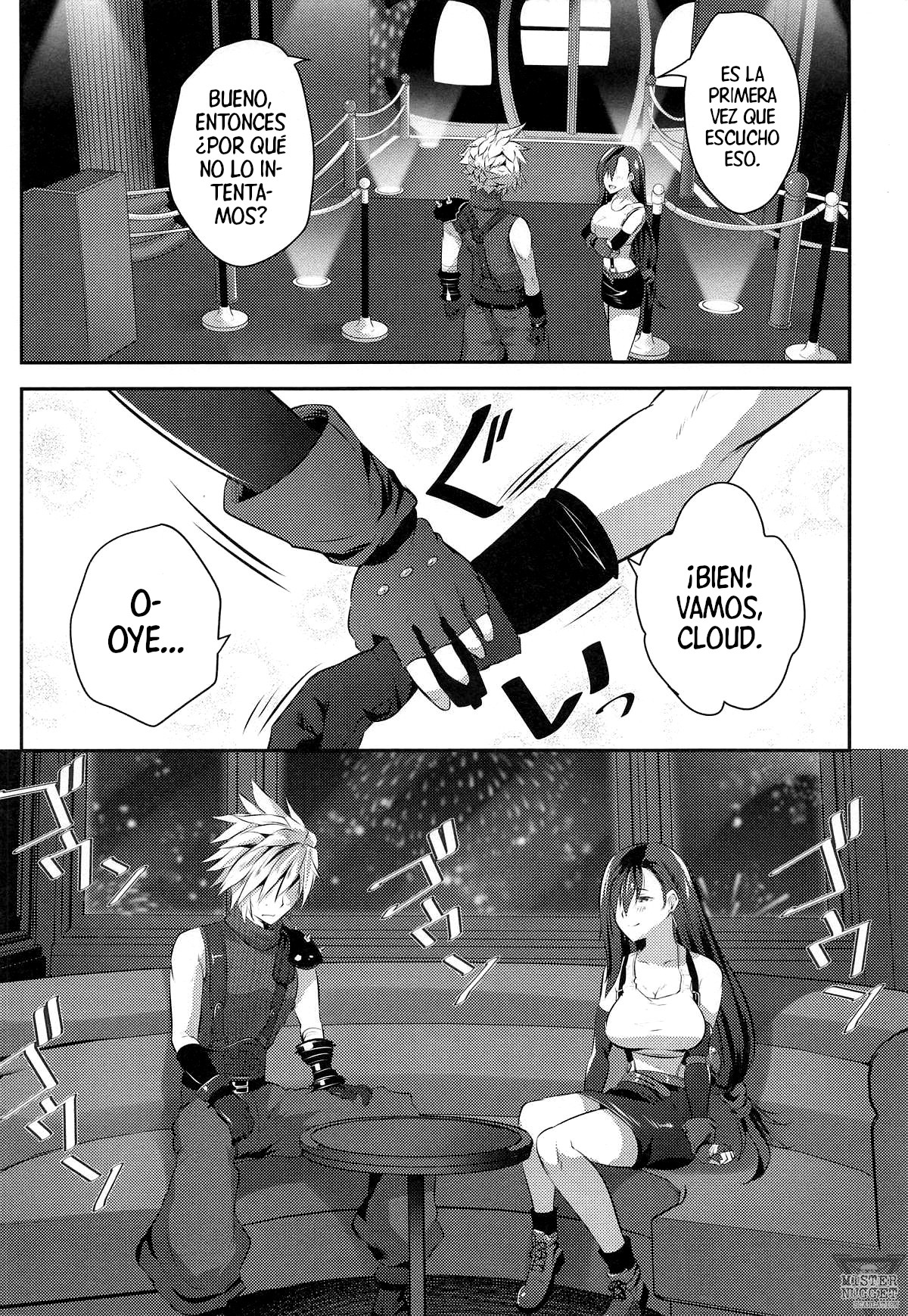 (COMIC1☆26) [Rojiura Manhole (MAKI, Souda Gumi)] Gondola ga Shita ni Tsuku Mae ni | Antes De Que La Noria Llegue Abajo... (Final Fantasy VII) [Spanish] [Mister Nugget] image number 5