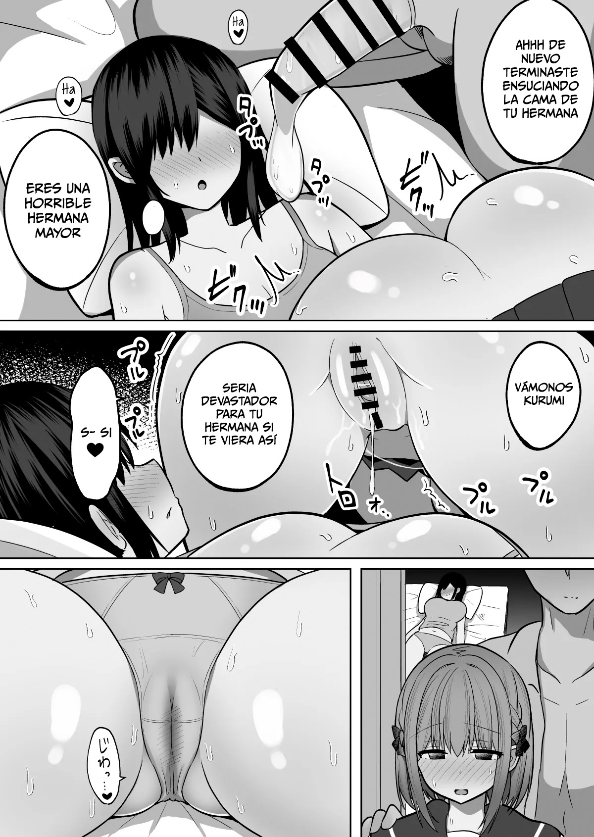 [Cinnamon Tou] Kyonyuu Mesu Onaho no Shitsukekata ~ Majime ni Miete Sukebe na Kanojo no Imouto｜Cómo Disciplinar a un Juguete Sexual de Enormes Pechos ~La Hermana Menor de Mi NoviaParece Seria pero Realmente es Sucia~ [Spanish] [Leisure] numero di immagine  19