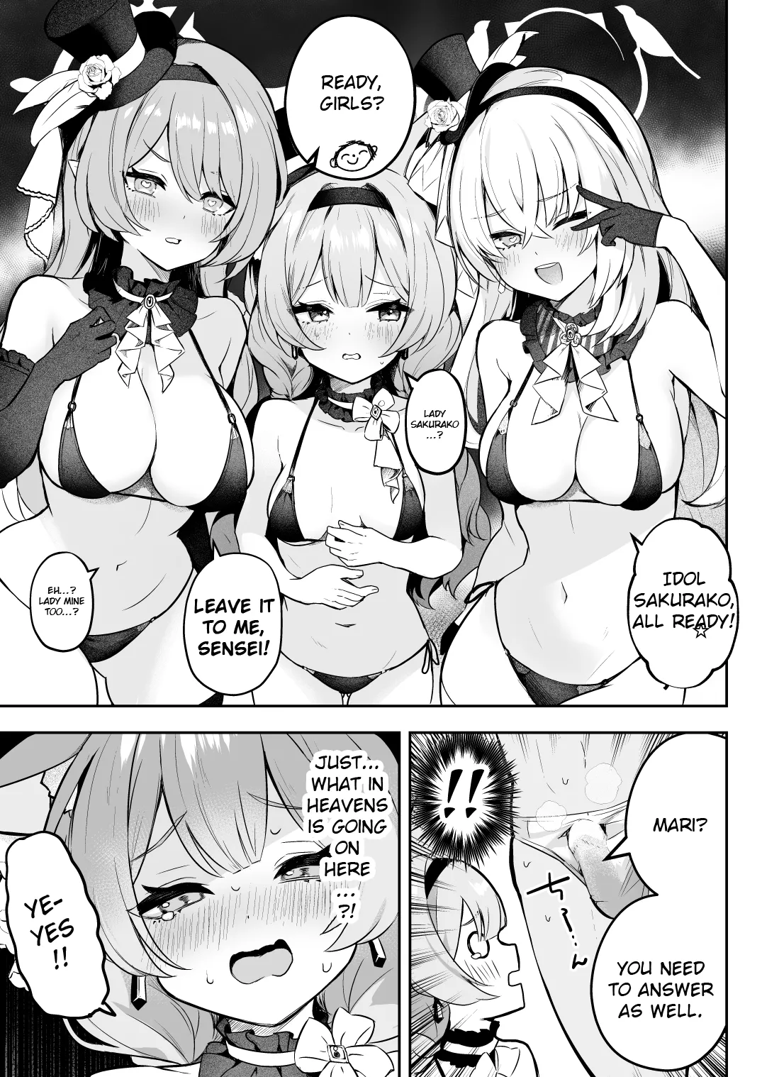 [N7747, MASKDO (Isegawa Yasutaka, Masco)] Dokidoki Idol Lesson (Blue Archive) [English] [Literally Starving] [Digital] image number 2