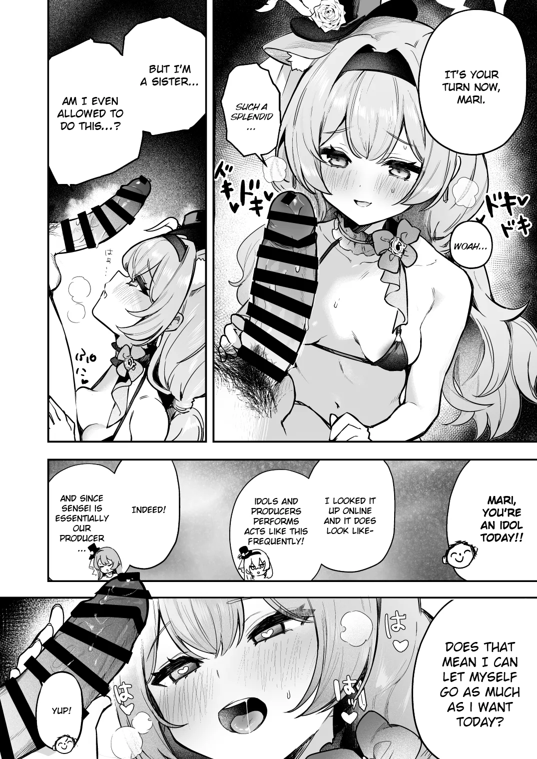 [N7747, MASKDO (Isegawa Yasutaka, Masco)] Dokidoki Idol Lesson (Blue Archive) [English] [Literally Starving] [Digital] image number 5