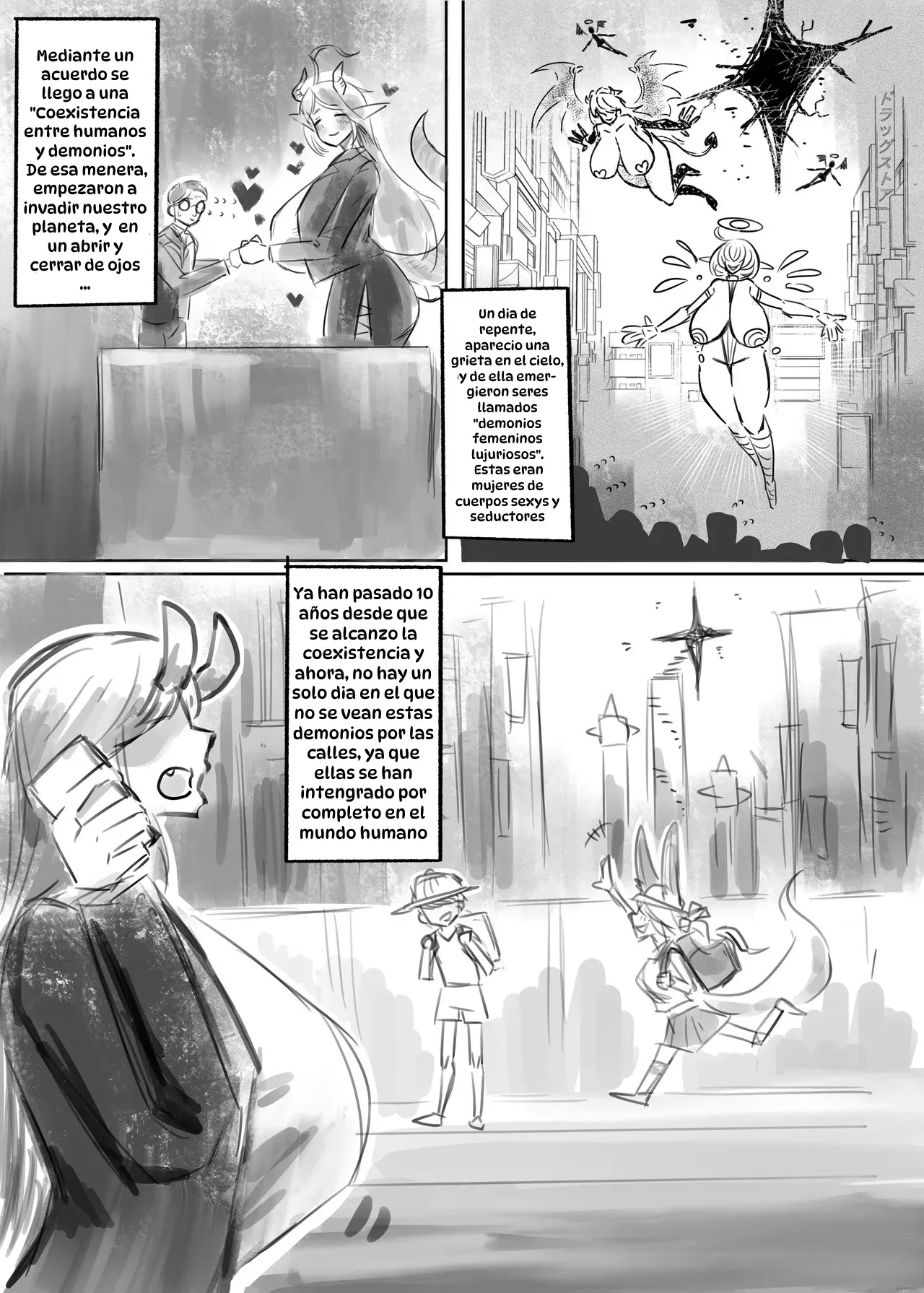 [Todaya (Todakenji)] Muhoujou Cool-kei Maso Mesu Ushichichi Inma-san to Love Love Koubi suru Hanashi | La Romántica Historia Sobre Intimar con una Demonio de Pechos de Vaca, Fría, Inexpresiva y Masoquista. [Spanish] [Hta scan] numero di immagine  3